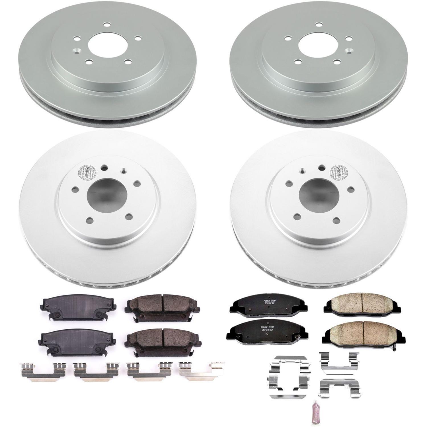 Power Stop 09-11 Cadillac STS Front & Rear Z17 Evolution Geomet Coated Brake Kit (1x psbCRK5538, 1x psbCRK2958) thumbnail 5