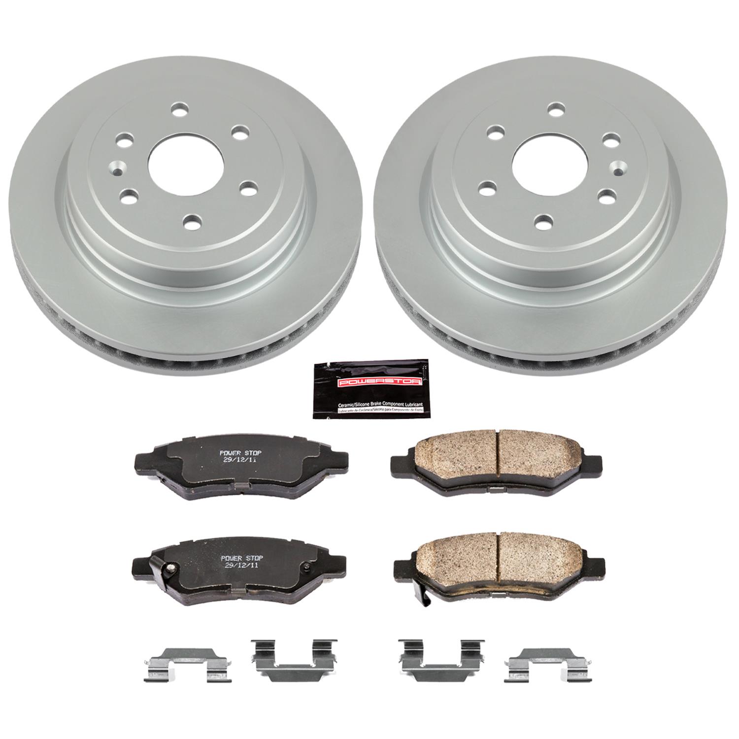 Power Stop 10-16 Cadillac SRX Front & Rear Z17 Evolution Geomet Coated Brake Kit (1x psbCRK5545, 1x psbCRK5543) thumbnail 4