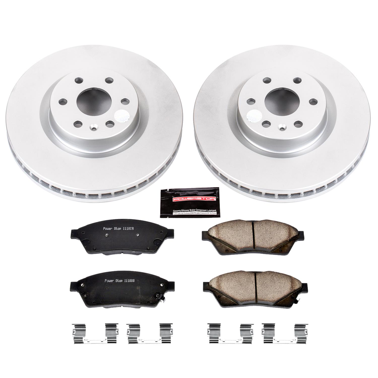 Power Stop 10-16 Cadillac SRX Front & Rear Z17 Evolution Geomet Coated Brake Kit (1x psbCRK5545, 1x psbCRK5543) thumbnail 5