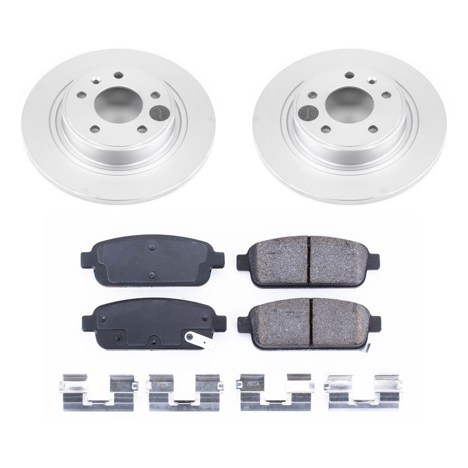 Power Stop 12-17 Buick Verano Front & Rear Z17 Evolution Geomet Coated Brake Kit (1x psbCRK5554, 1x psbCRK5552) thumbnail 8