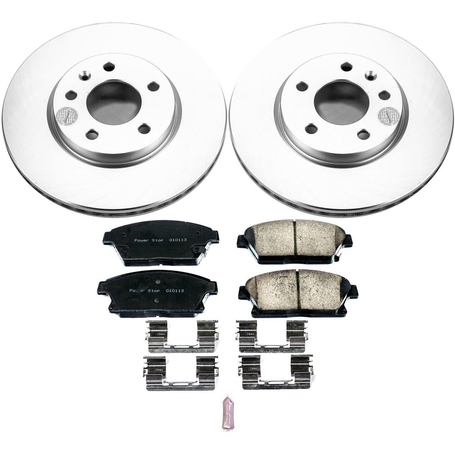 Power Stop 12-17 Buick Verano Front & Rear Z17 Evolution Geomet Coated Brake Kit (1x psbCRK5554, 1x psbCRK5552) thumbnail 4