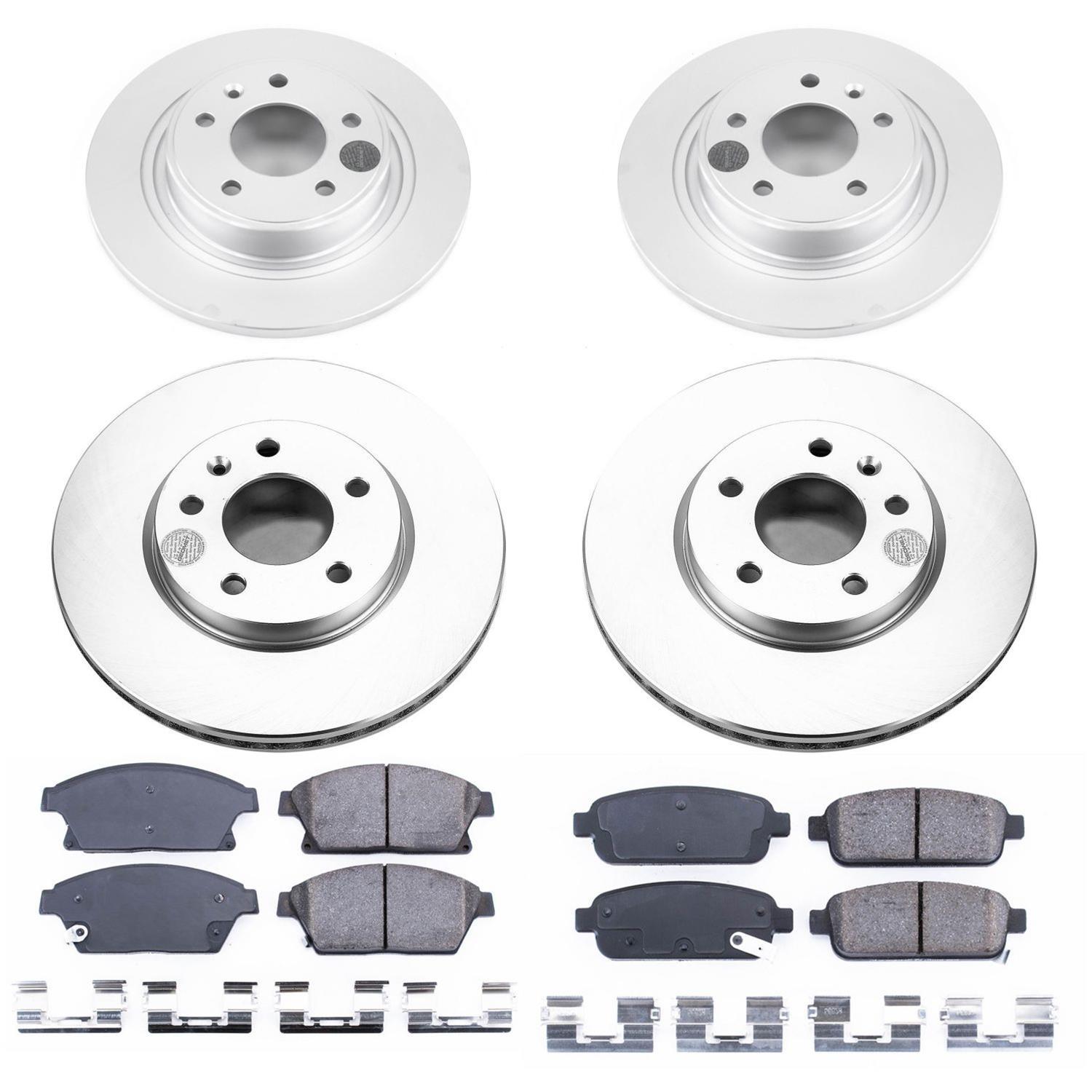 Power Stop 12-17 Buick Verano Front & Rear Z17 Evolution Geomet Coated Brake Kit (1x psbCRK5554, 1x psbCRK5552) thumbnail 5