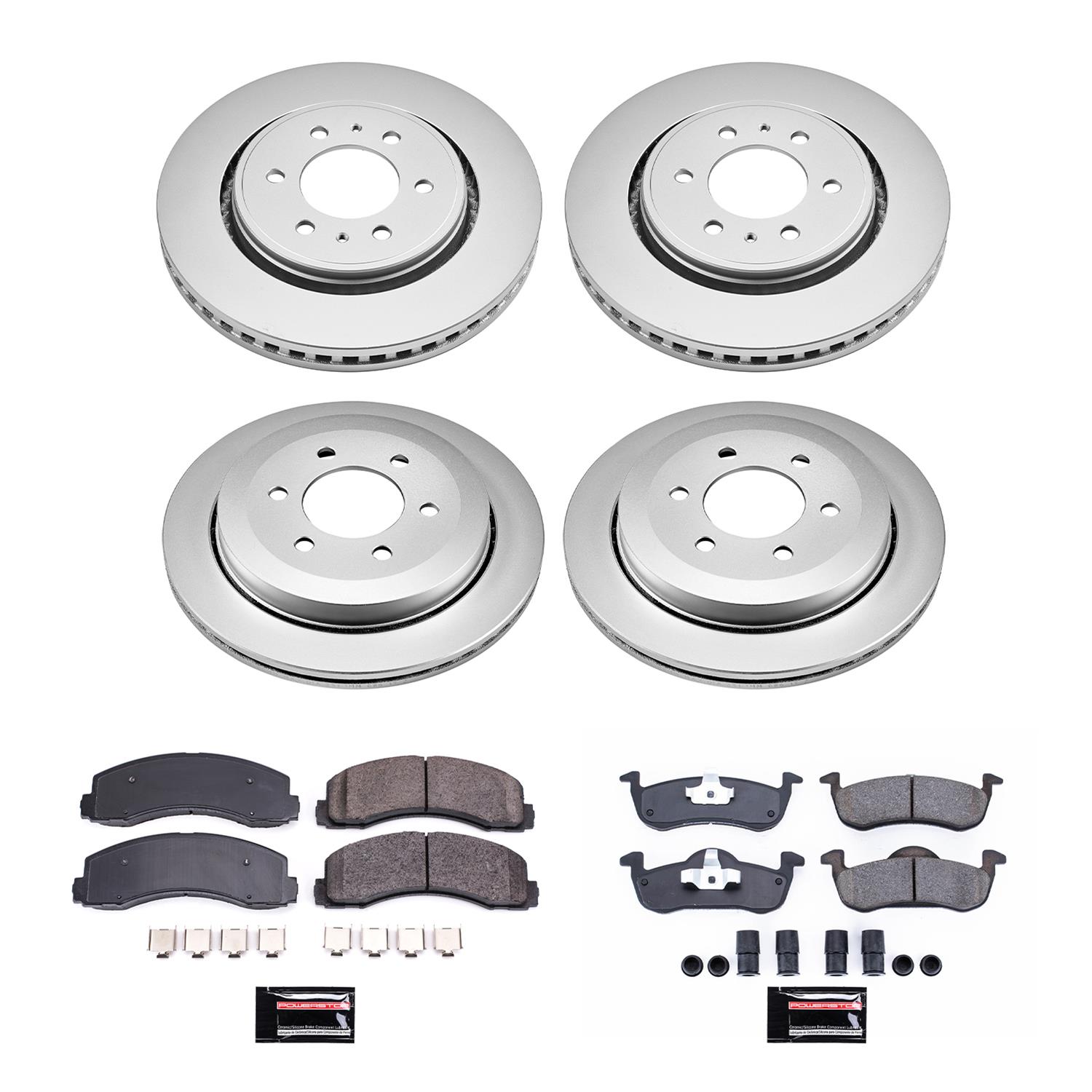 Power Stop 10-17 Ford Expedition Front & Rear Z17 Evolution Geomet Coated Brake Kit (1x psbCRK4683, 1x psbCRK3167) thumbnail 5