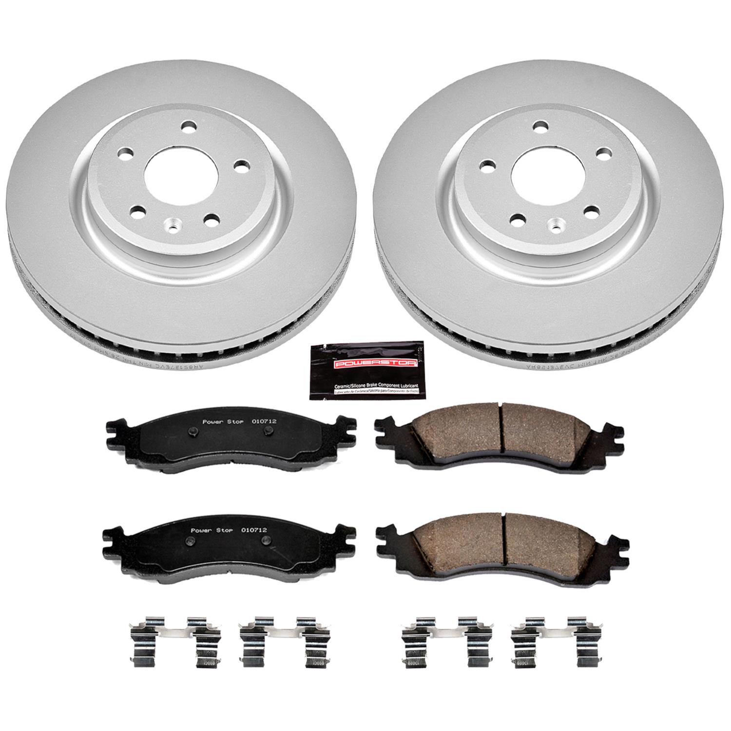 Power Stop 11-12 Ford Taurus Front & Rear Z17 Evolution Geomet Coated Brake Kit (1x psbCRK4744, 1x psbCRK5581) thumbnail 5