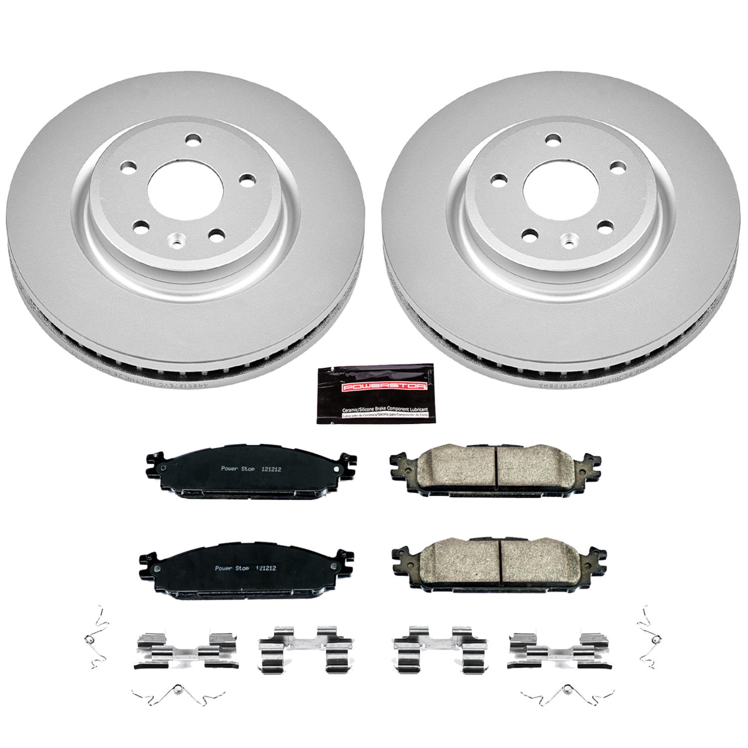 Power Stop 11-19 Lincoln MKT Front & Rear Z17 Coated Brake Kit (1x psbCRK5583, 1x psbCRK8846) thumbnail 4