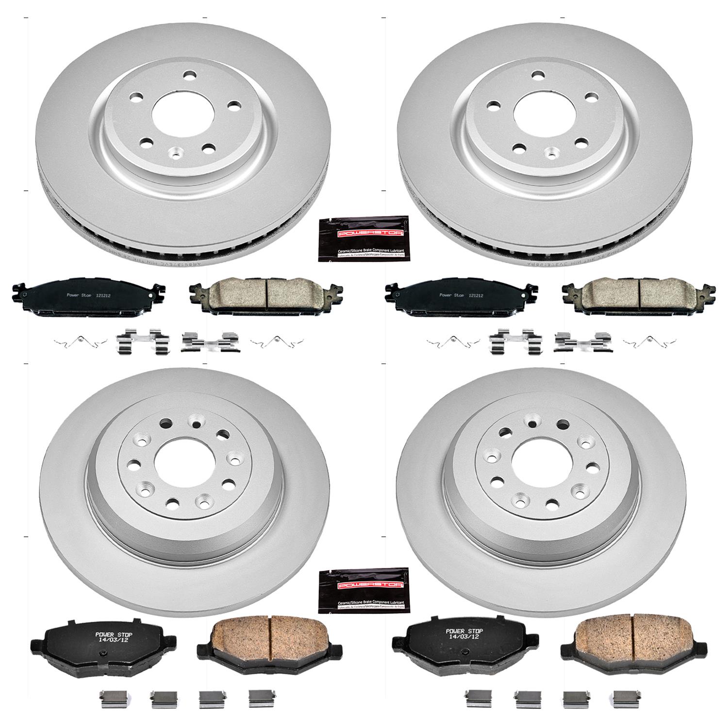 PowerStop Z17 Autospec Brake Kit | Subaru Crosstrek/Forester XV (13-18) (KCOE6762)