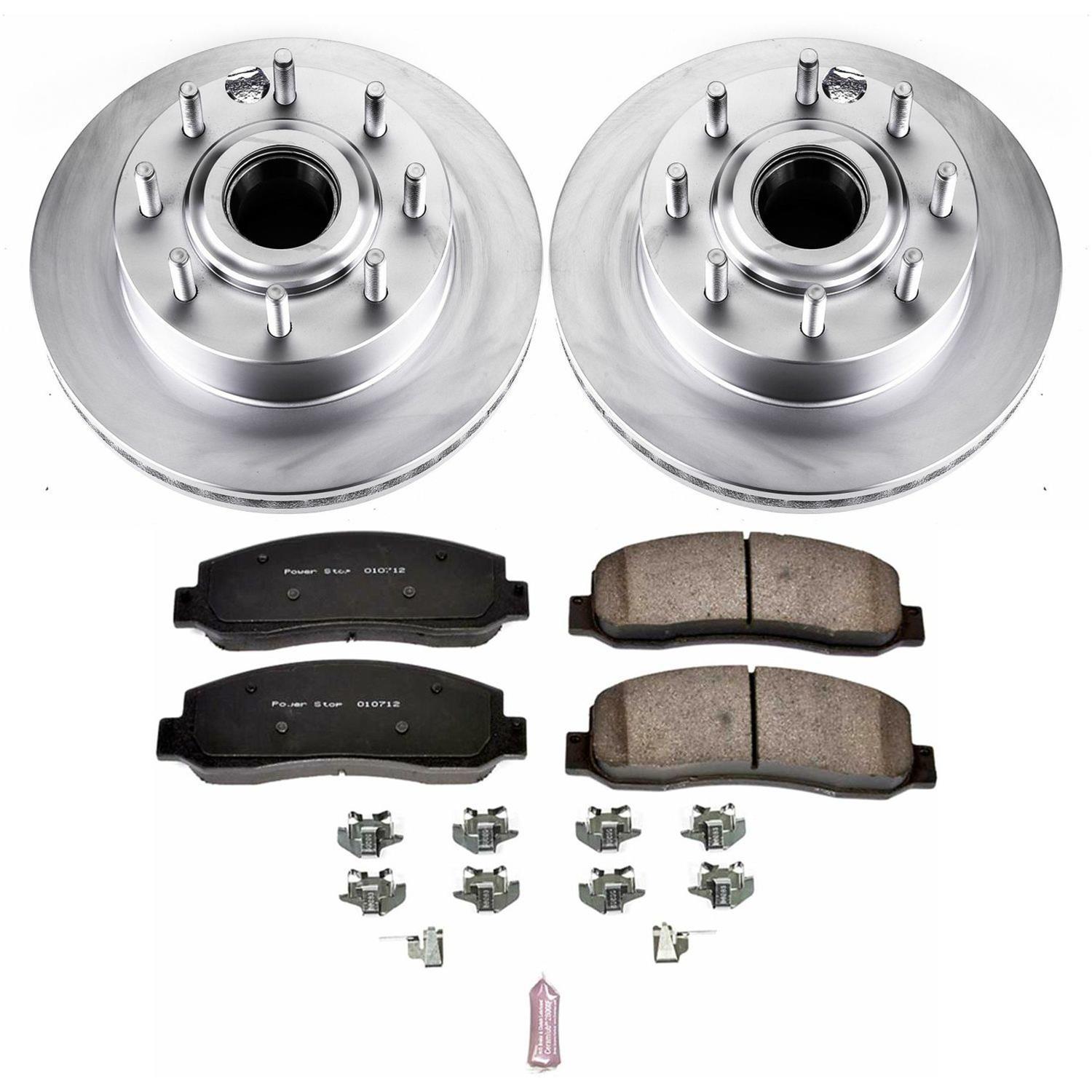 Power Stop 07-10 Ford F-350 Super Duty Front Z17 Coated Brake Kit (2x psbAR85138EVC, 1x psb17-1069) thumbnail 8