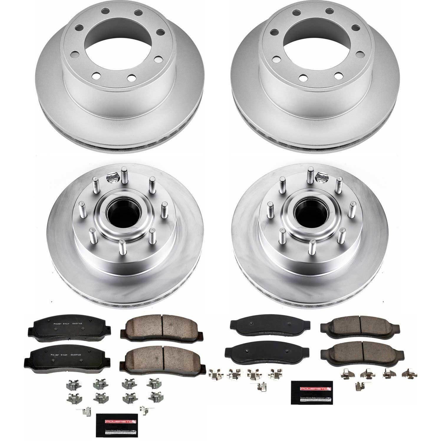 Power Stop 2010 Ford F-350 Super Duty Front & Rear Z2017 Coated Brake Kit (2x psbAR85138EVC, 2x psbAR85116EVC, 1x psb17-1069, 1x psb17-1334) thumbnail 8