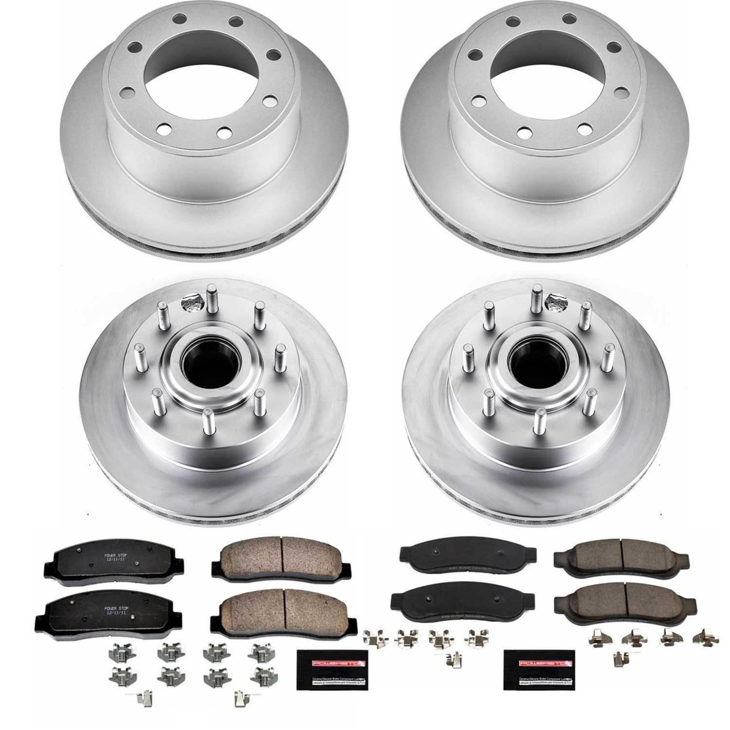 Power Stop 10-11 Ford F-350 Super Duty Front & Rear Z17 Coated Brake Kit (2x psbAR85138EVC, 2x psbAR85116EVC, 1x psb17-1333, 1x psb17-1334) thumbnail 2