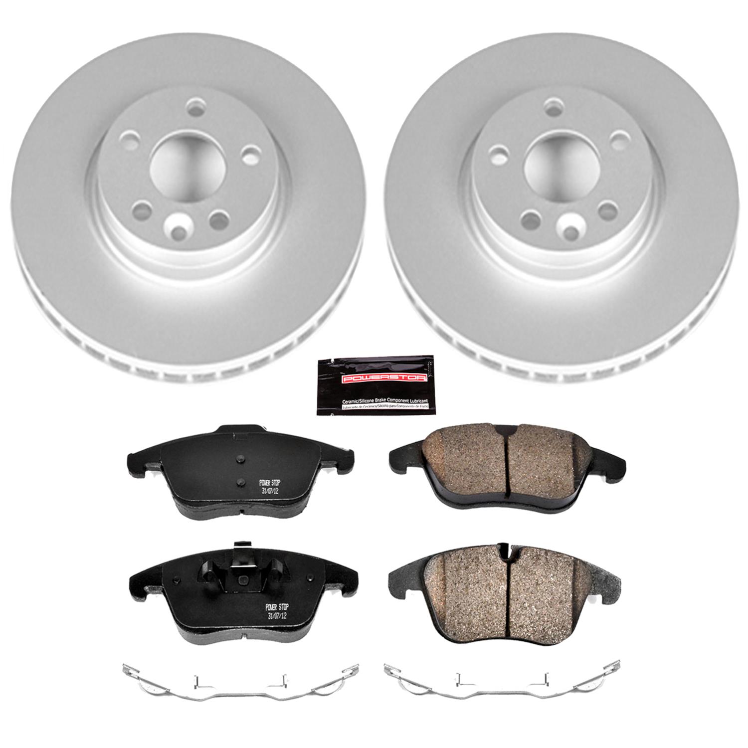 Power Stop 07-11 Volvo S80 Front & Rear Z23 Evolution Sport Coated Brake Kit (1x psbCRK5341, 1x psbCRK5608) thumbnail 6