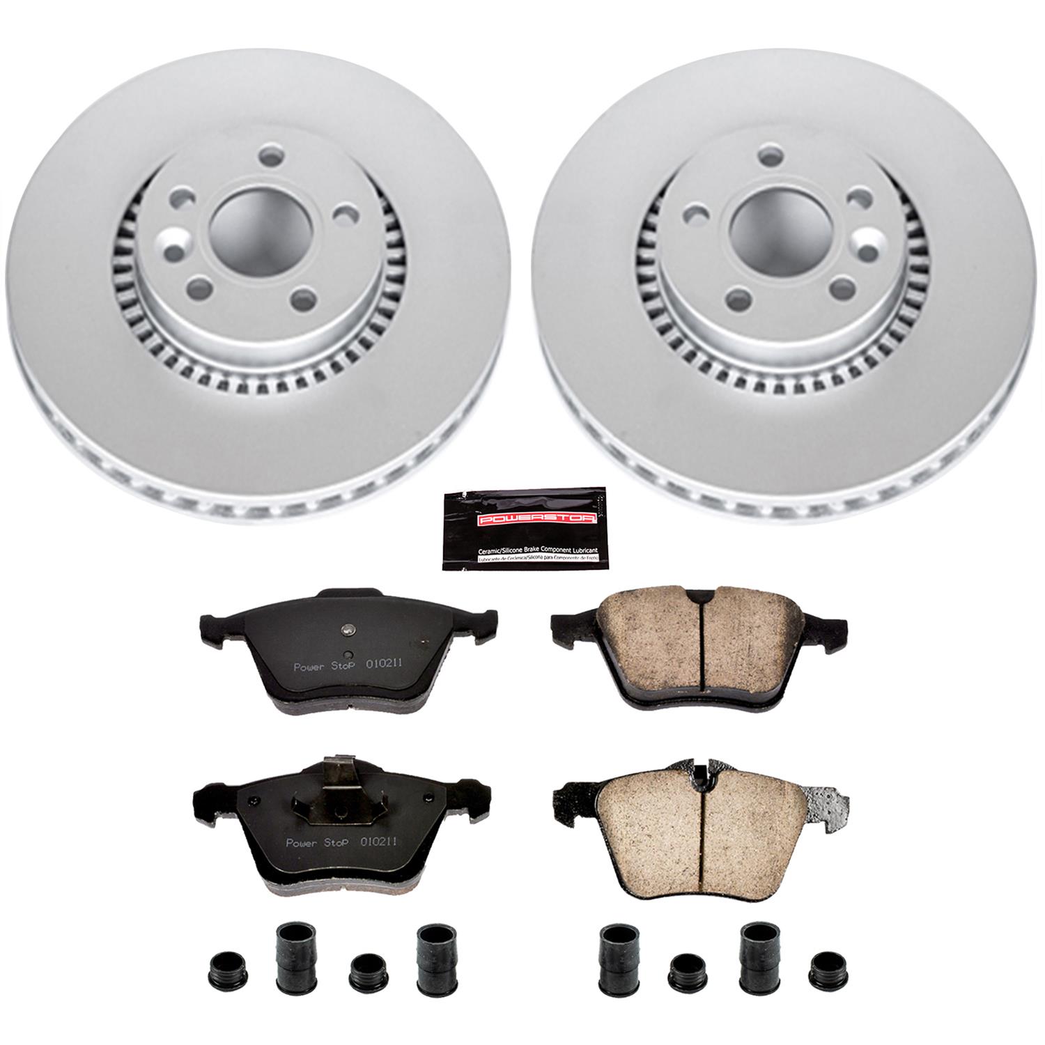 Power Stop 08-14 Volvo S80 Front & Rear Z23 Evolution Sport Coated Brake Kit (1x psbCRK4704, 1x psbCRK5613) thumbnail 7
