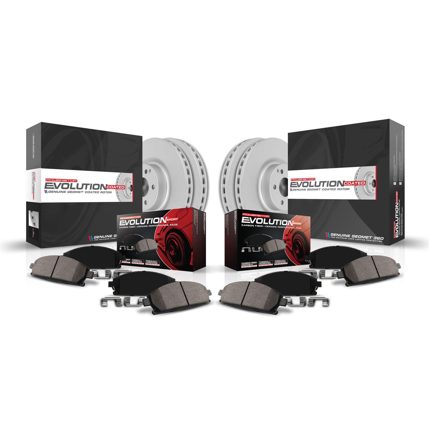 PowerStop CRK5749 PowerStop Z23 Evolution Sport GEOMET Coated