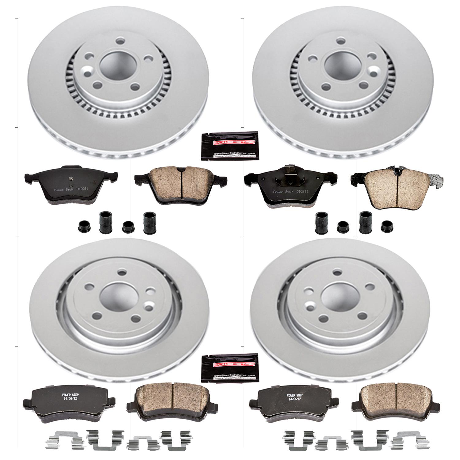 Power Stop 11-14 Volvo S60 Front & Rear Z23 Evolution Sport Coated Brake Kit (1x psbCRK4702, 1x psbCRK5613) thumbnail 4