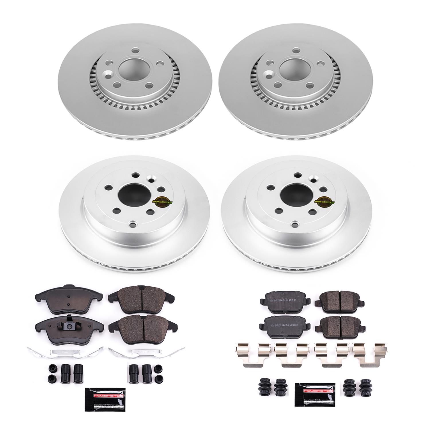 Power Stop 08-12 Land Rover LR2 Front & Rear Z23 Coated Brake Kit (1x psbCRK4701, 1x psbCRK5653) thumbnail 6