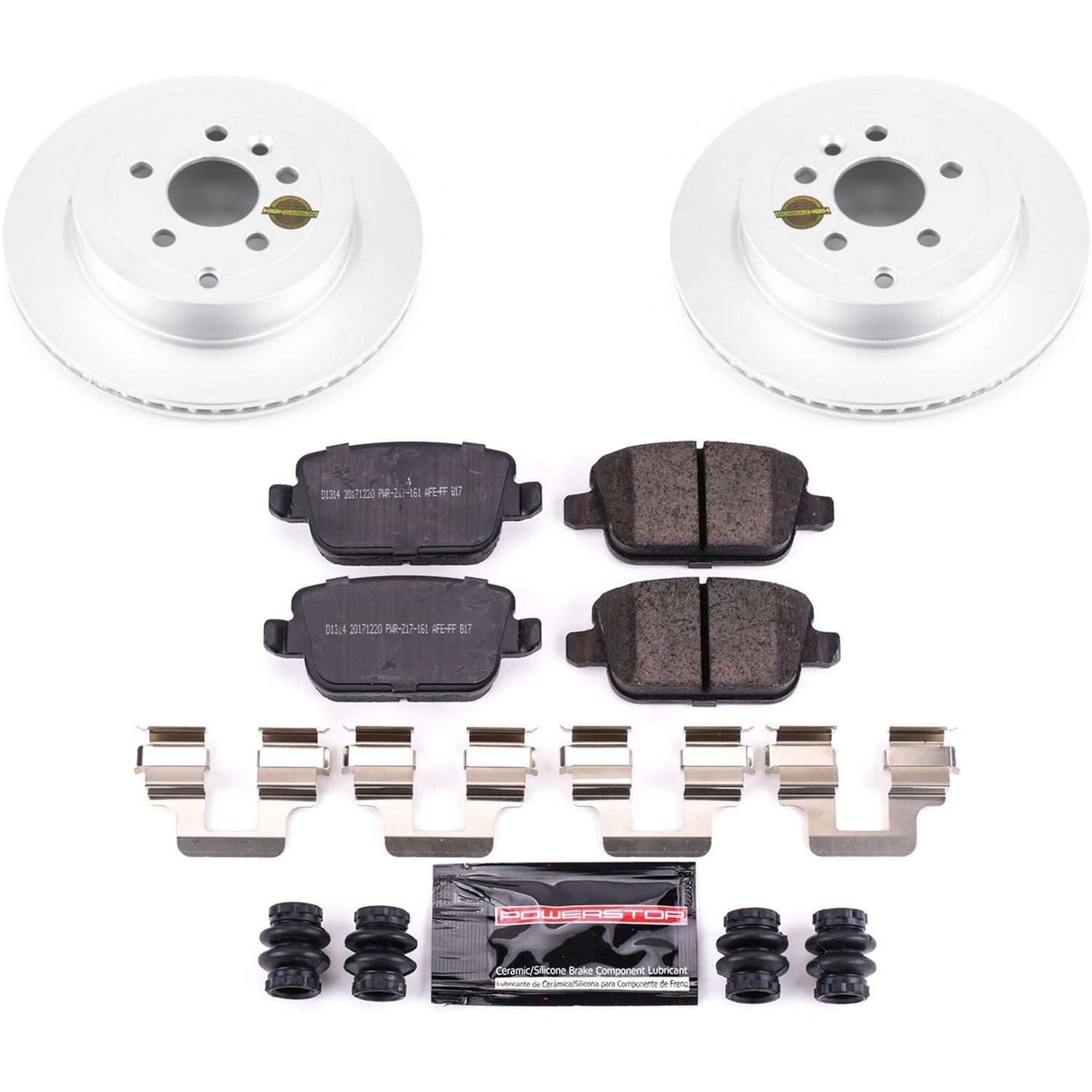 Power Stop 08-12 Land Rover LR2 Front & Rear Z23 Coated Brake Kit (1x psbCRK4701, 1x psbCRK5653) thumbnail 4