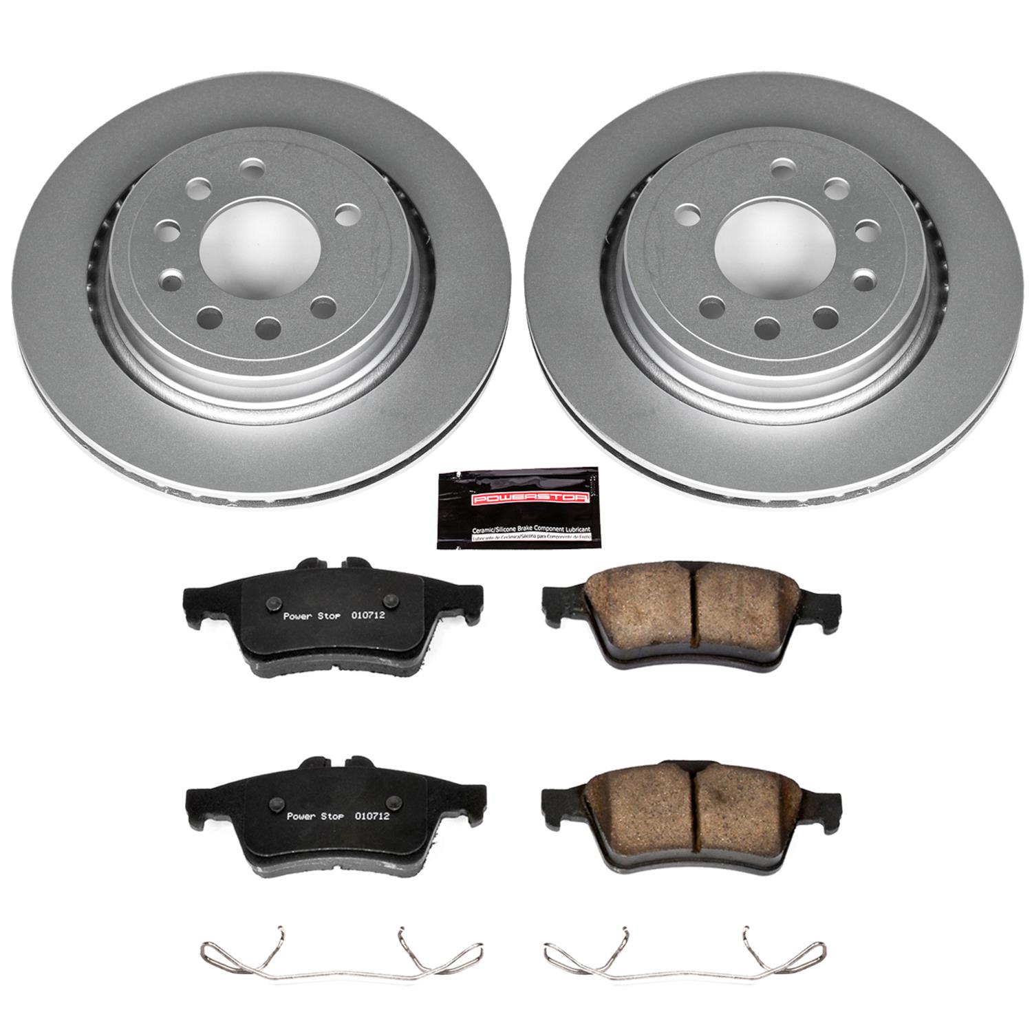 Power Stop 08-11 Saab 9-3 Front & Rear Z23 Evolution Sport Coated Brake Kit (1x psbCRK5698, 1x psbCRK985) thumbnail 5