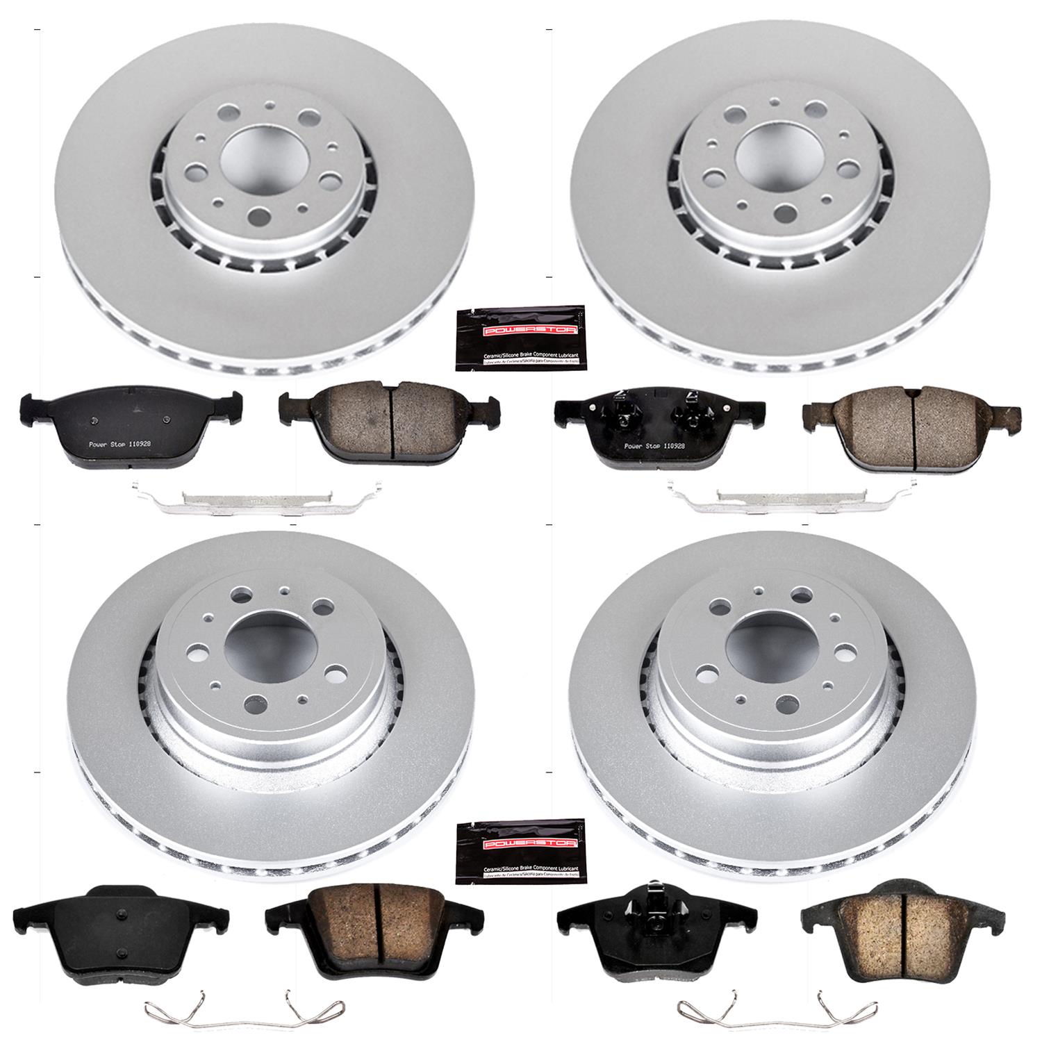 Power Stop 03-14 Volvo XC90 Front & Rear Z23 Evolution Sport Coated Brake Kit (1x psbCRK5707, 1x psbCRK3039) thumbnail 4