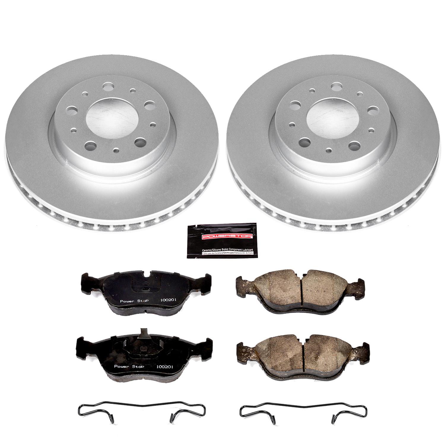 Power Stop 94-97 Volvo 850 Front & Rear Z23 Evolution Sport Coated Brake Kit (1x psbCRK3145, 1x psbCRK572) thumbnail 5