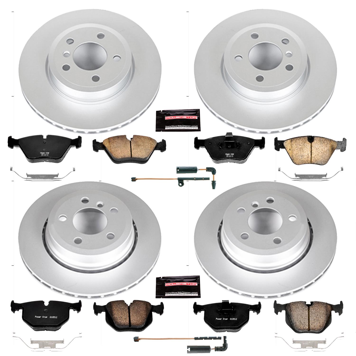 Power Stop 04-10 BMW X3 Front & Rear Z23 Evolution Sport Coated Brake Kit (1x psbCRK5738, 1x psbCRK5298) thumbnail 4