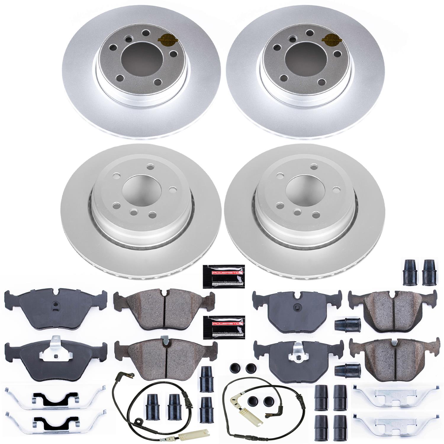 Power Stop 04-05 BMW 525i Front & Rear Z23 Evolution Sport Coated Brake Kit (1x psbCRK5156, 1x psbCRK5361) thumbnail 4