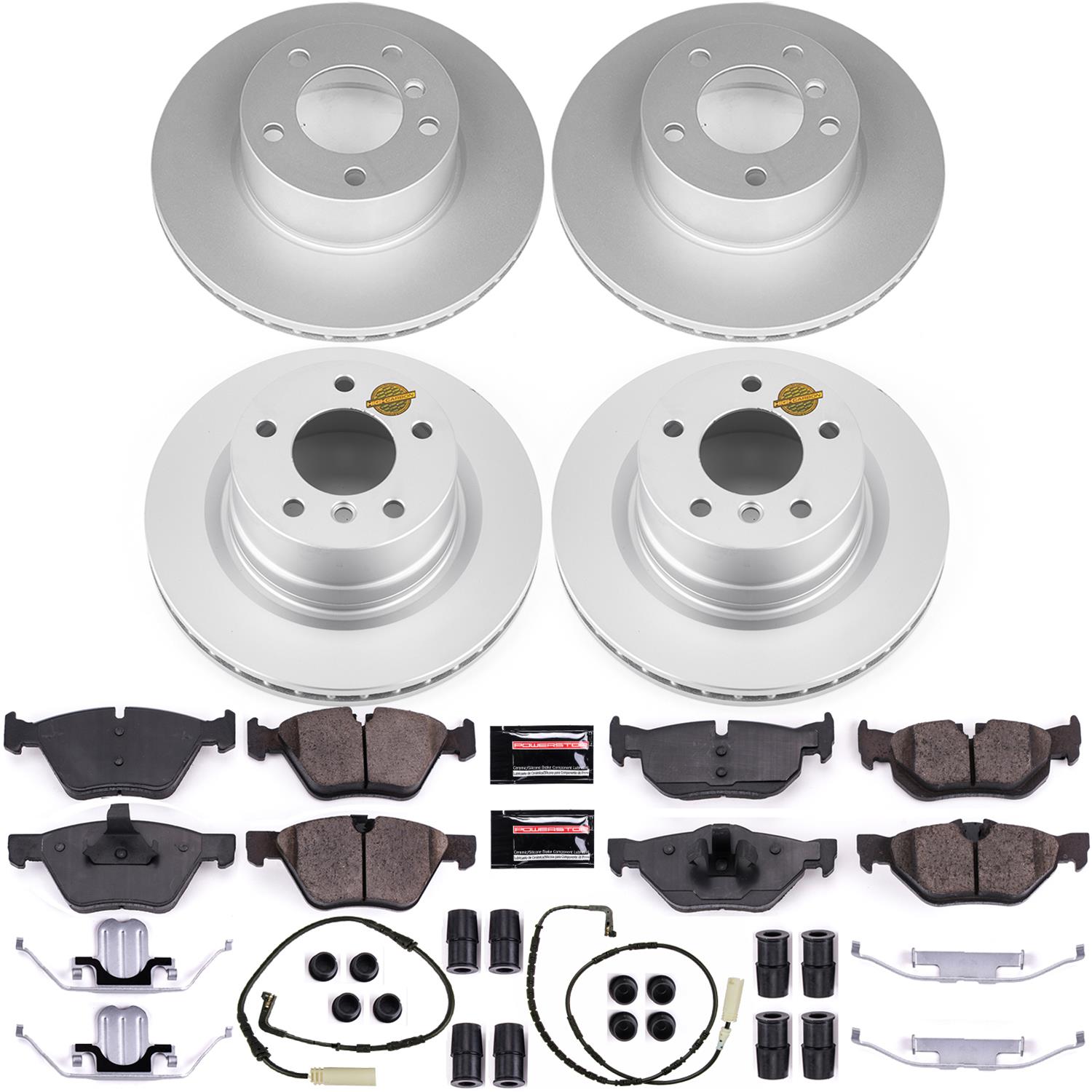 Power Stop 08-10 BMW 128i Front & Rear Z23 Evolution Sport Coated Brake Kit (1x psbCRK3087, 1x psbCRK5687) thumbnail 4