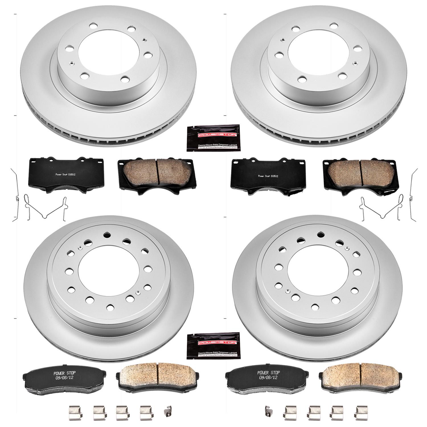 Power Stop 10-14 Toyota FJ Cruiser Front & Rear Z17 Evolution Geomet Coated Brake Kit (1x psbCRK137, 1x psbCRK5875) thumbnail 4