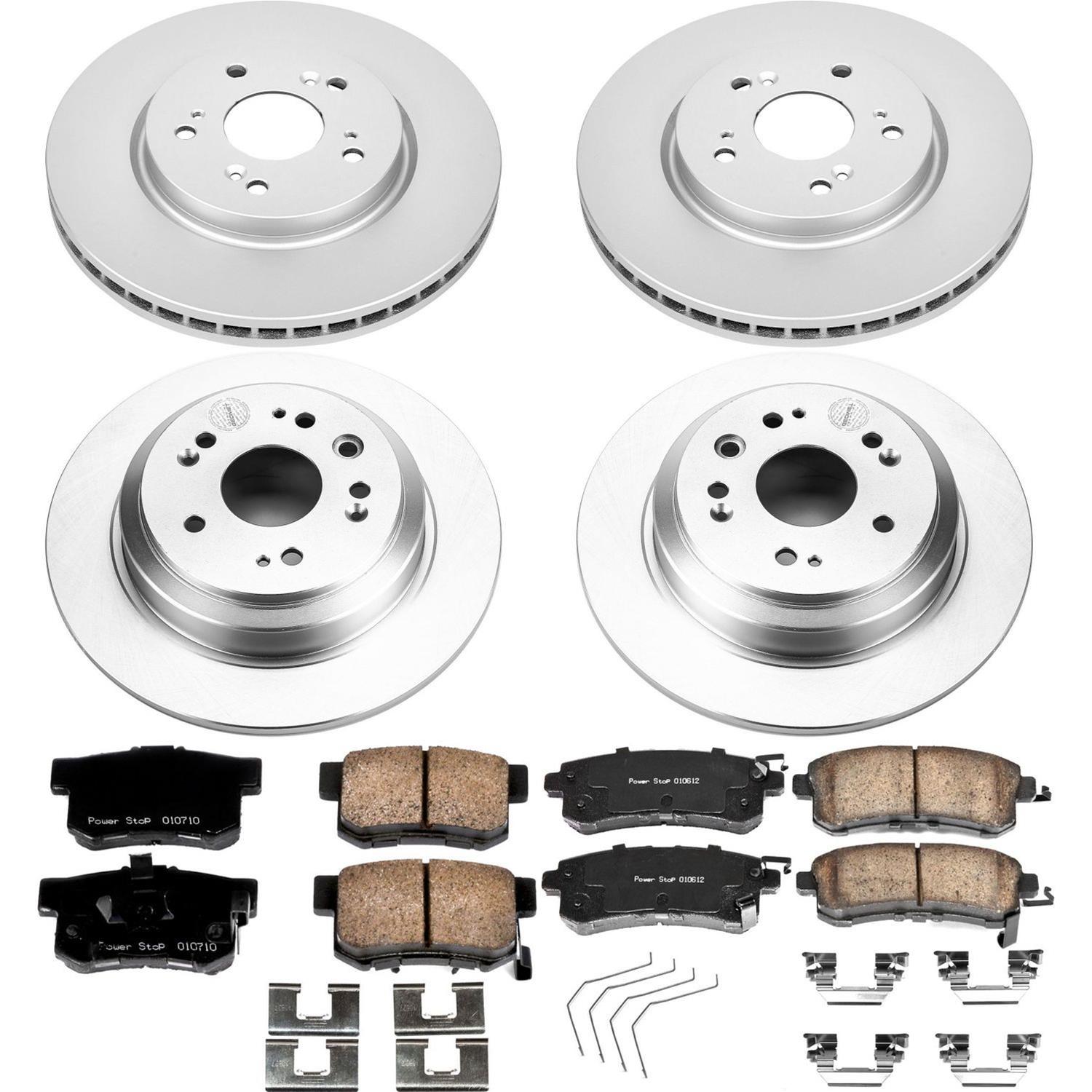 Power Stop 12-15 Honda Crosstour Front & Rear Z17 Evolution Geomet Coated Brake Kit (1x psbCRK5859, 1x psbCRK5432) thumbnail 4