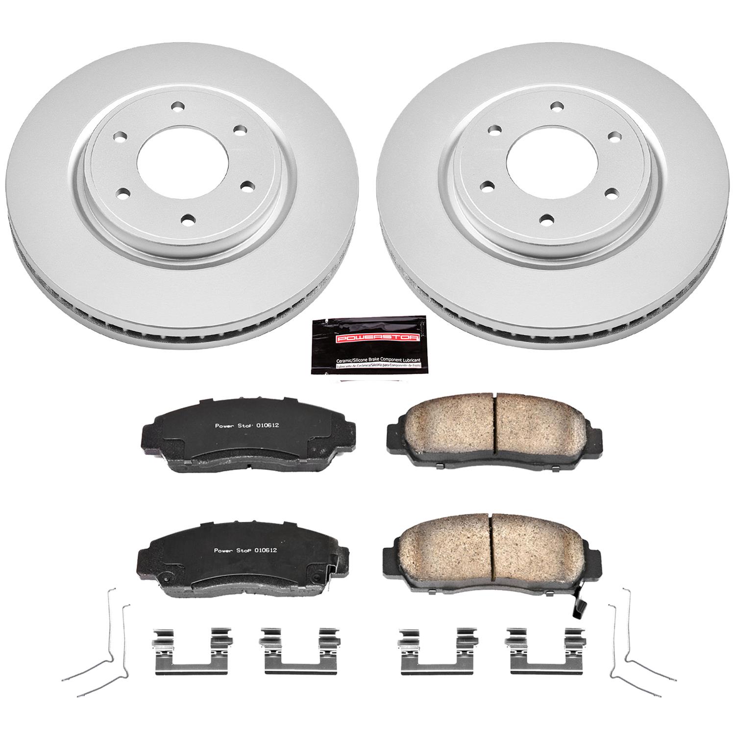 Power Stop 12-15 Nissan Armada Front & Rear Z17 Evolution Geomet Coated Brake Kit (1x psbCRK2445, 1x psbCRK5821) thumbnail 5