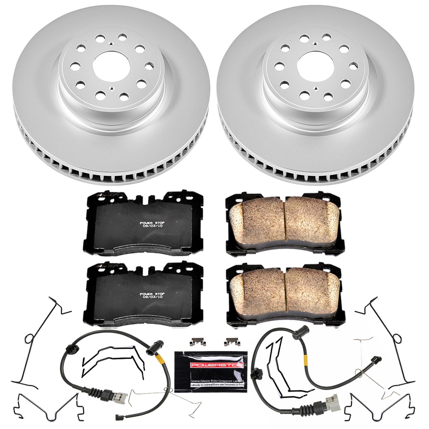 Power Stop 10-17 Lexus LS460 Front & Rear Z17 Evolution Geomet Coated Brake Kit (1x psbCRK5840, 1x psbCRK5824) thumbnail 5