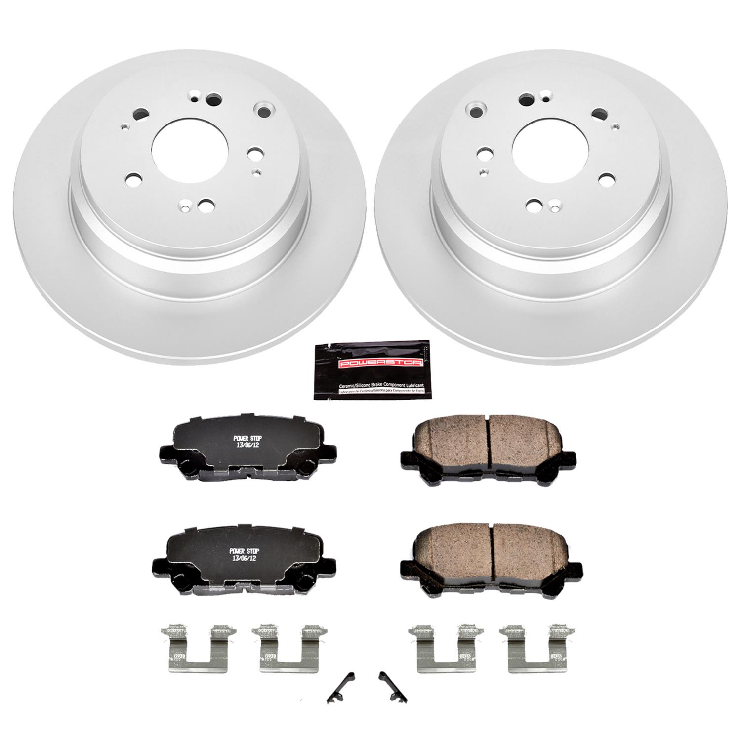 Power Stop 12-15 Honda Pilot Front & Rear Z17 Evolution Geomet Coated Brake Kit (1x psbCRK5370, 1x psbCRK5839) thumbnail 8