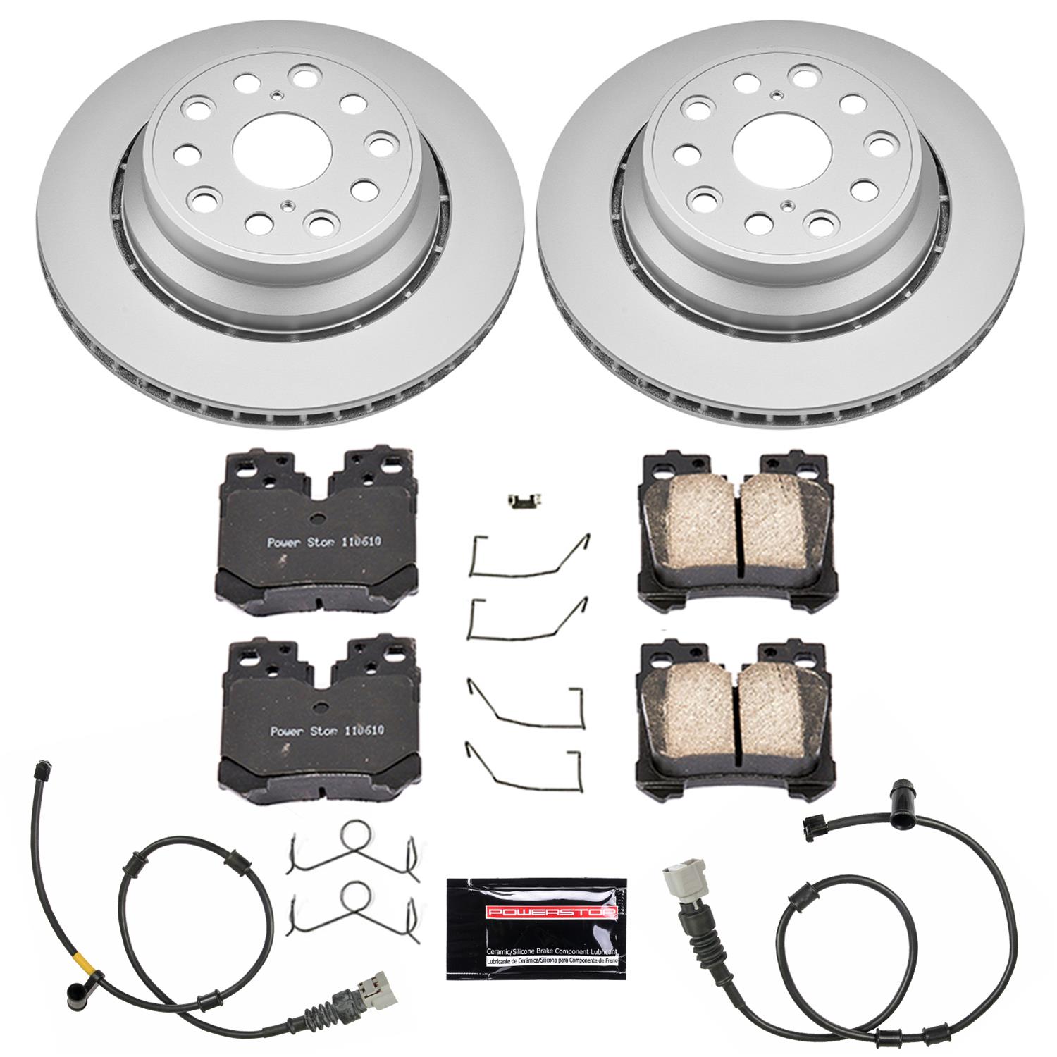 Power Stop 10-17 Lexus LS460 Front & Rear Z17 Evolution Geomet Coated Brake Kit (1x psbCRK5840, 1x psbCRK5824) thumbnail 6