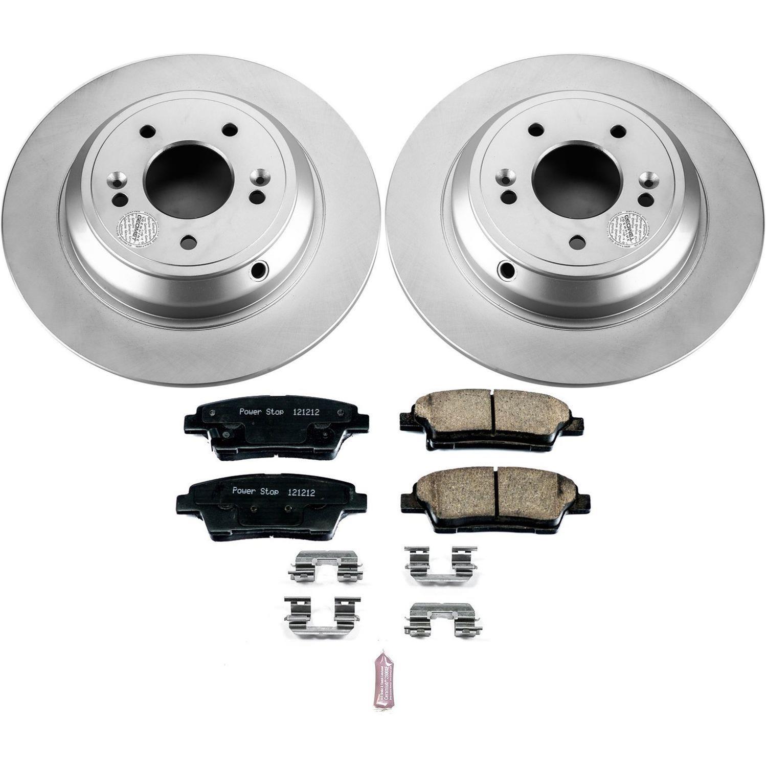 Power Stop 10-11 Hyundai Genesis Front & Rear Z17 Evolution Geomet Coated Brake Kit (1x psbCRK5921, 1x psbCRK5848) thumbnail 5