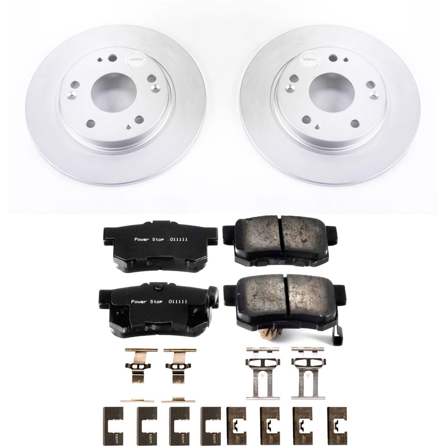 Power Stop 11-15 Honda CR-Z Front & Rear Z17 Evolution Geomet Coated Brake Kit (1x psbCRK5860, 1x psbCRK5400) thumbnail 8