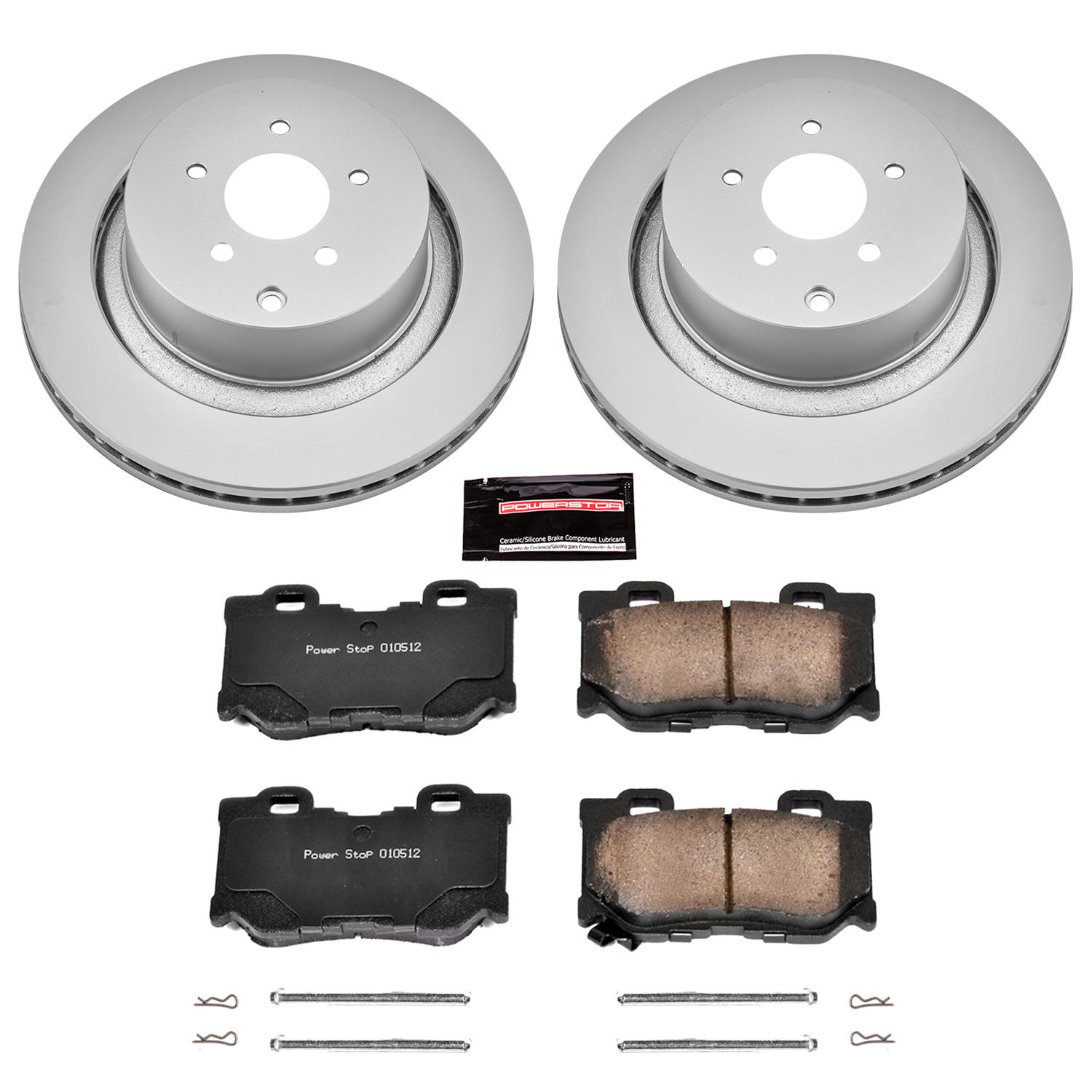 Power Stop 09-13 Infiniti FX50 Front & Rear Z17 Evolution Geomet Coated Brake Kit (1x psbCRK2915, 1x psbCRK5861) thumbnail 5