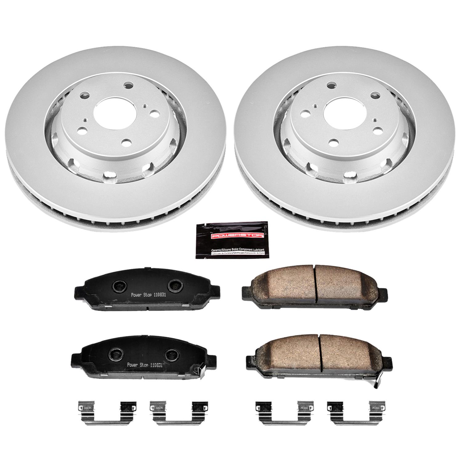 Power Stop 09-16 Toyota Venza Front & Rear Z17 Evolution Geomet Coated Brake Kit (1x psbCRK5867, 1x psbCRK5865) thumbnail 5