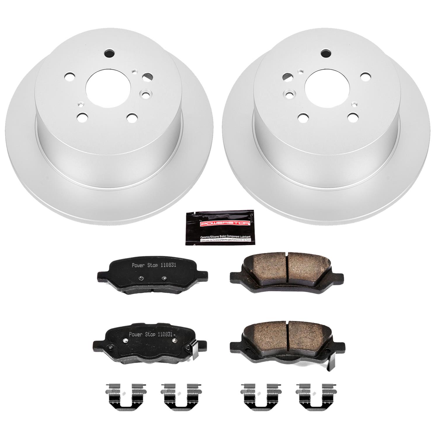 Power Stop 09-16 Toyota Venza Front & Rear Z17 Evolution Geomet Coated Brake Kit (1x psbCRK5867, 1x psbCRK5865) thumbnail 8