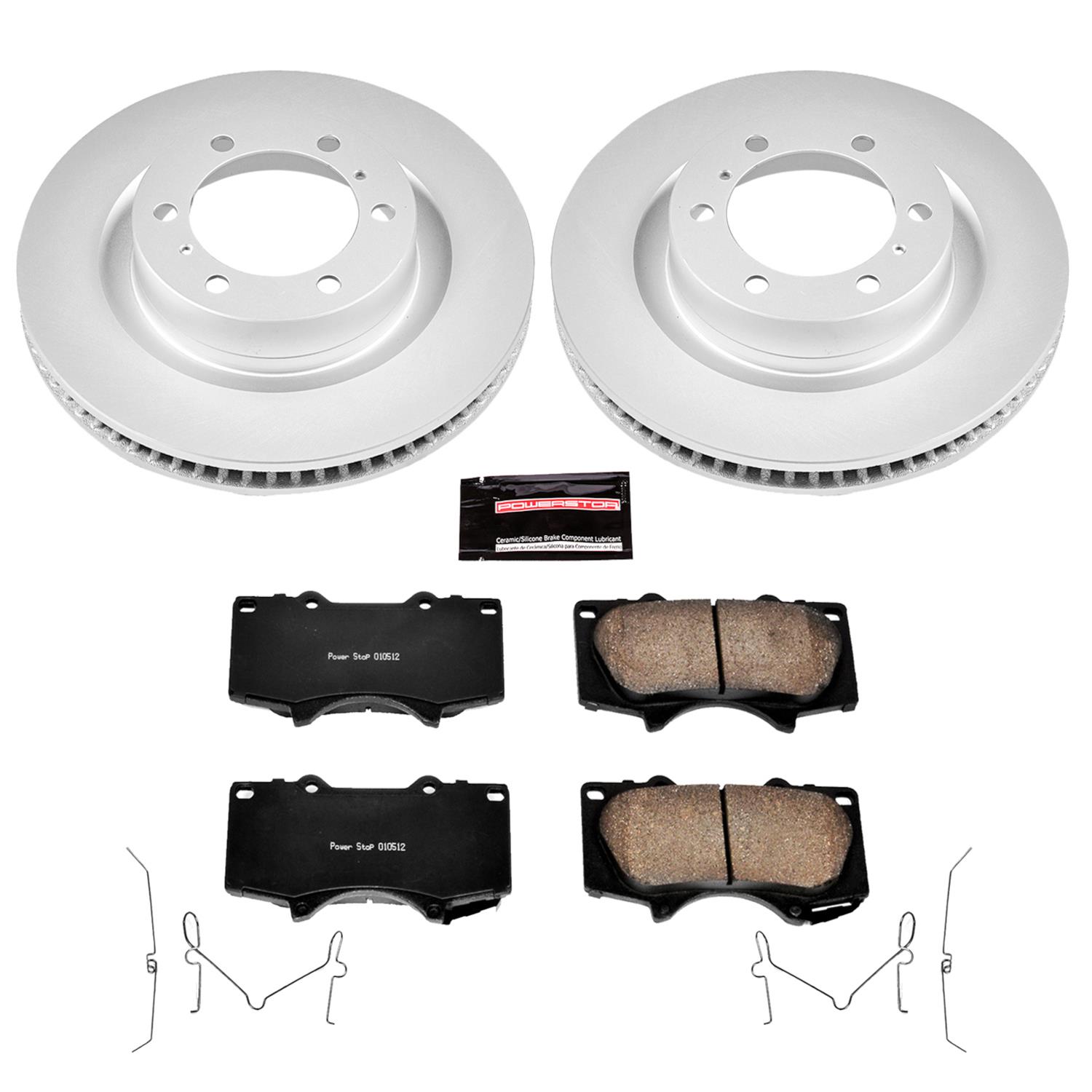 Power Stop 10-19 Lexus GX460 Front & Rear Z17 Evolution Geomet Coated Brake Kit (1x psbCRK5875, 1x psbCRK5873) thumbnail 5