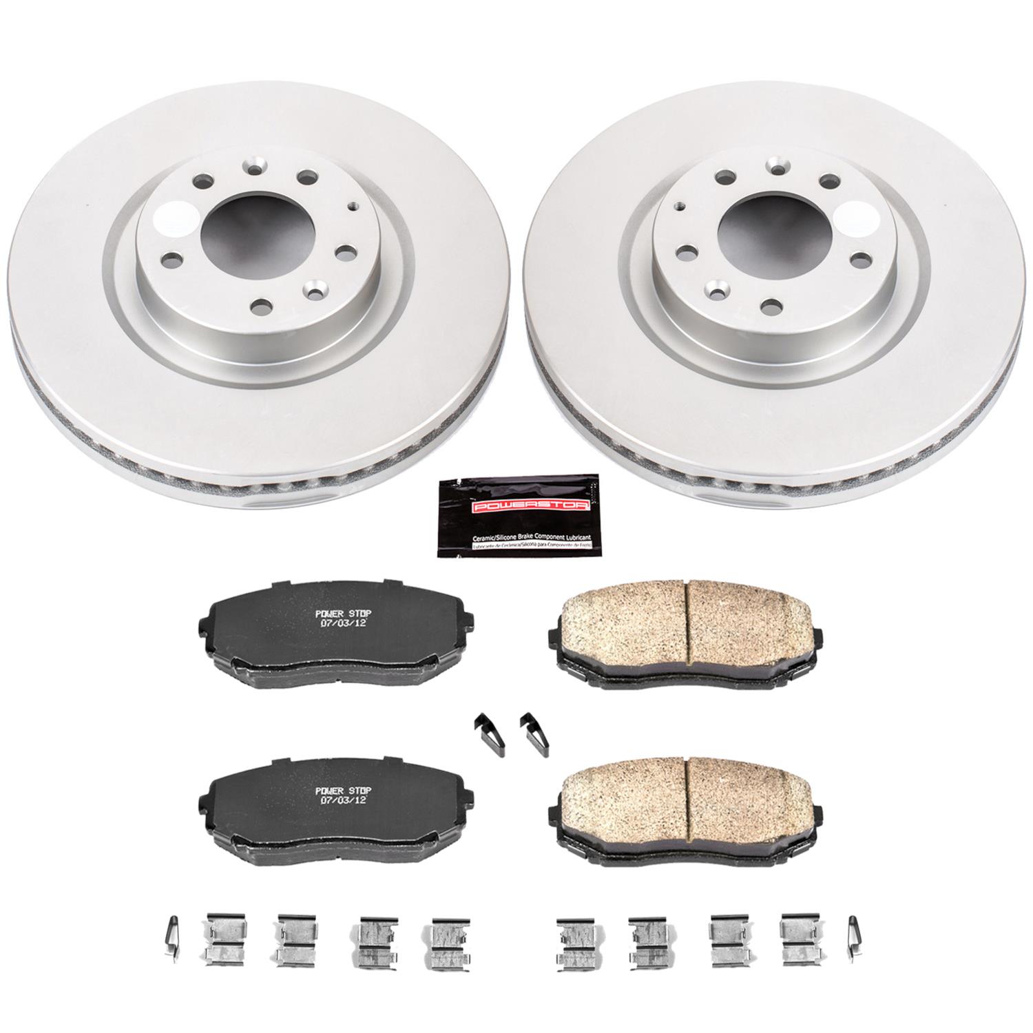 Power Stop 07-15 Mazda CX-9 Front & Rear Z17 Evolution Geomet Coated Brake Kit (1x psbCRK5878, 1x psbCRK5877) thumbnail 7