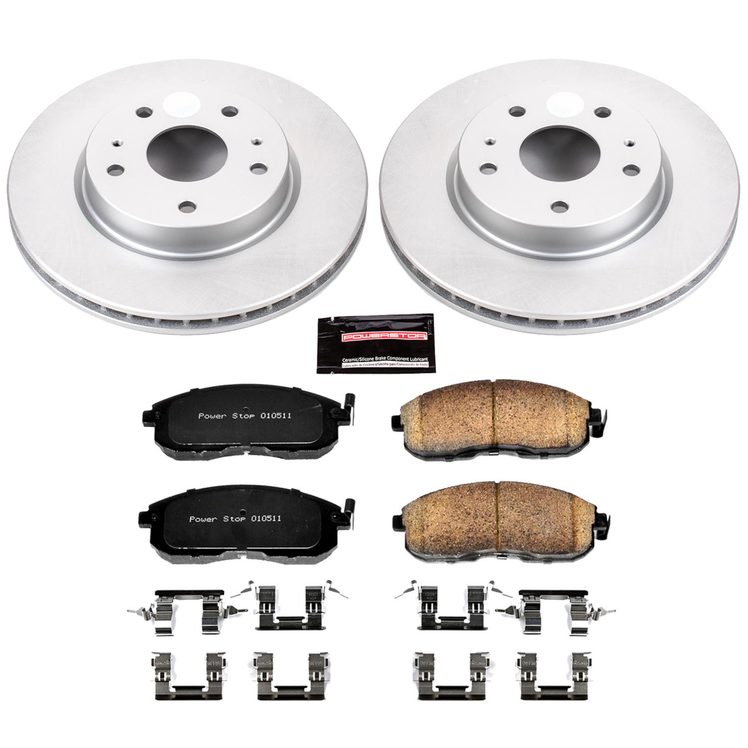 Power Stop 07-13 Suzuki SX4 Front & Rear Z17 Evolution Geomet Coated Brake Kit (1x psbCRK5889, 1x psbCRK5887) thumbnail 5