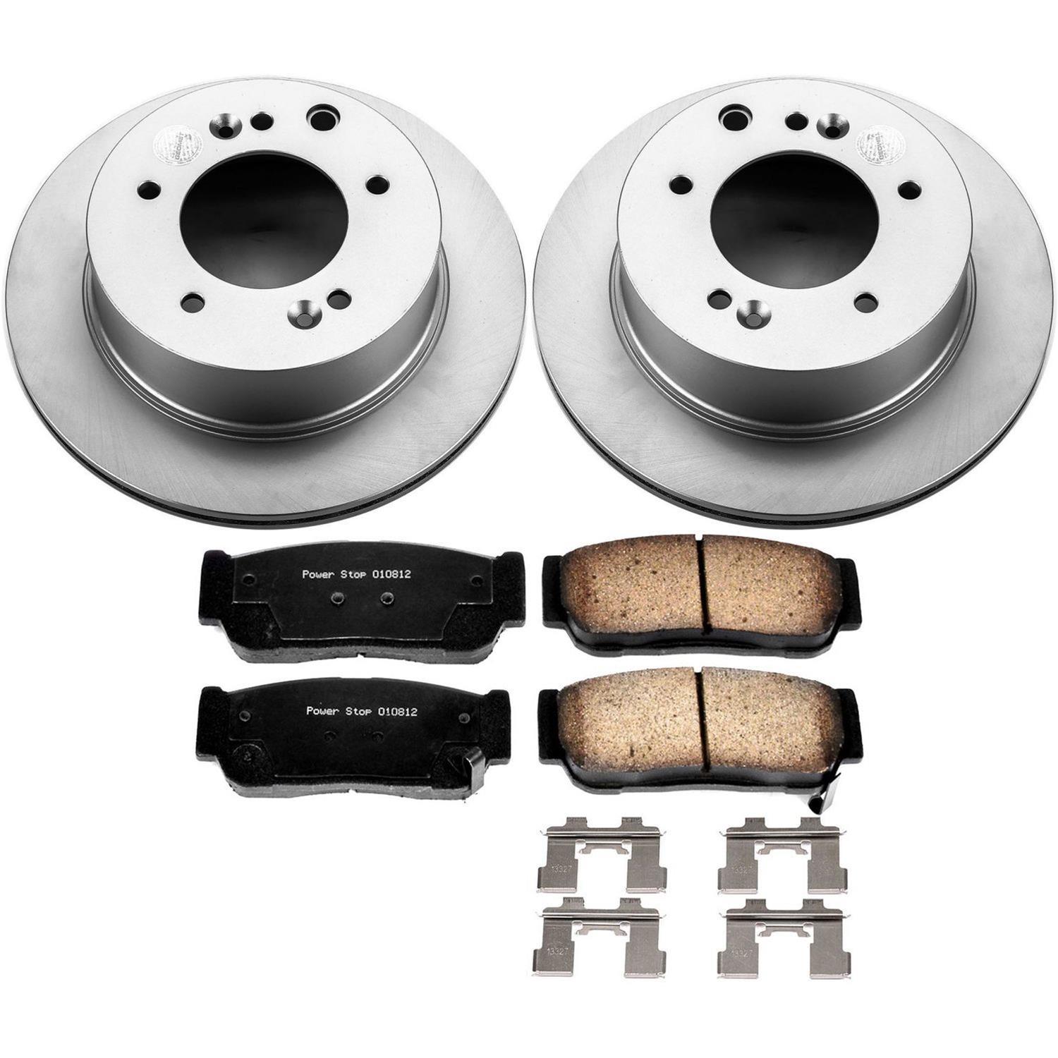 Power Stop 03-06 Kia Sorento Front & Rear Z17 Evolution Geomet Coated Brake Kit (1x psbCRK5901, 1x psbCRK5899) thumbnail 2