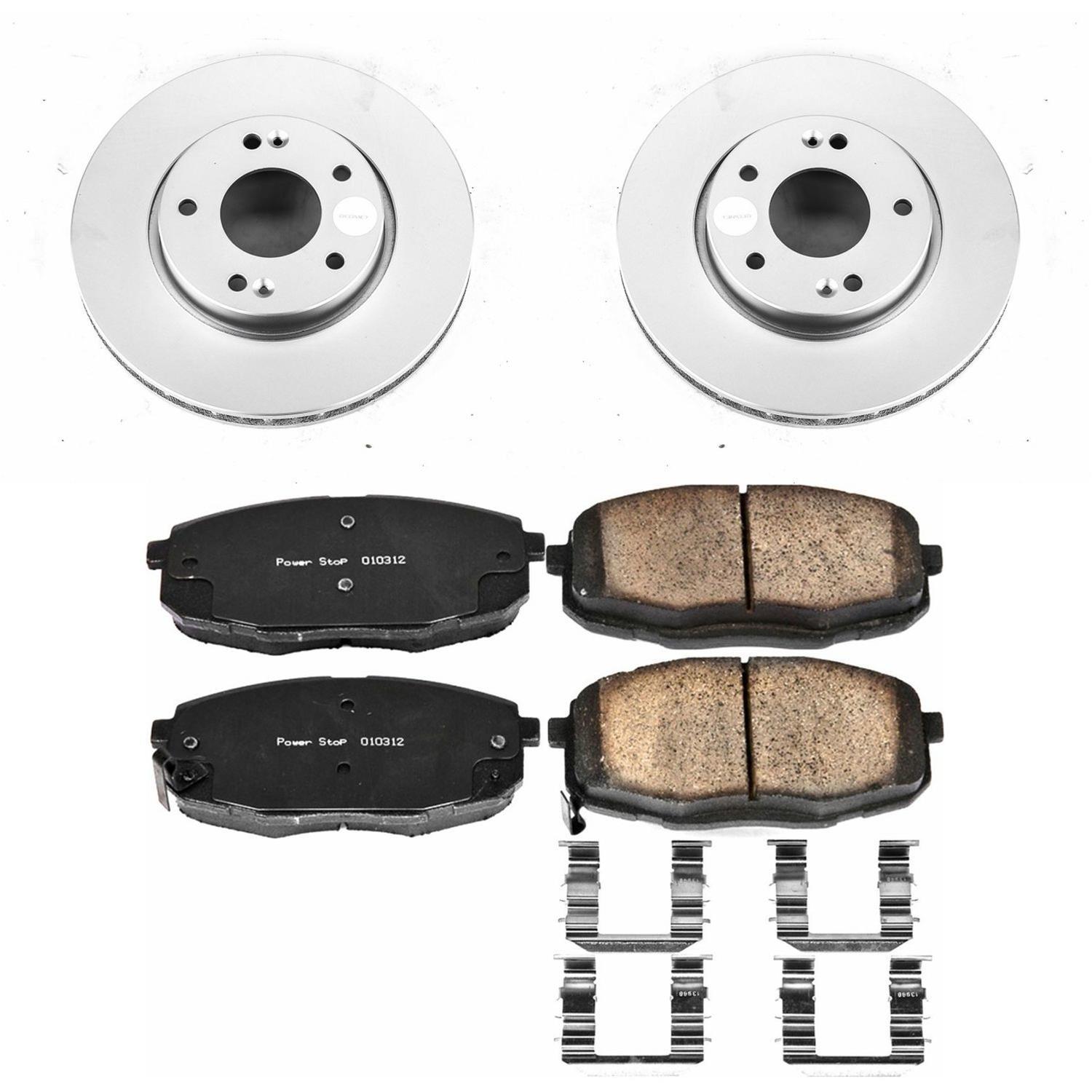 Power Stop 10-13 Kia Forte Front & Rear Z17 Evolution Geomet Coated Brake Kit (1x psbCRK5915, 1x psbCRK5911) thumbnail 5