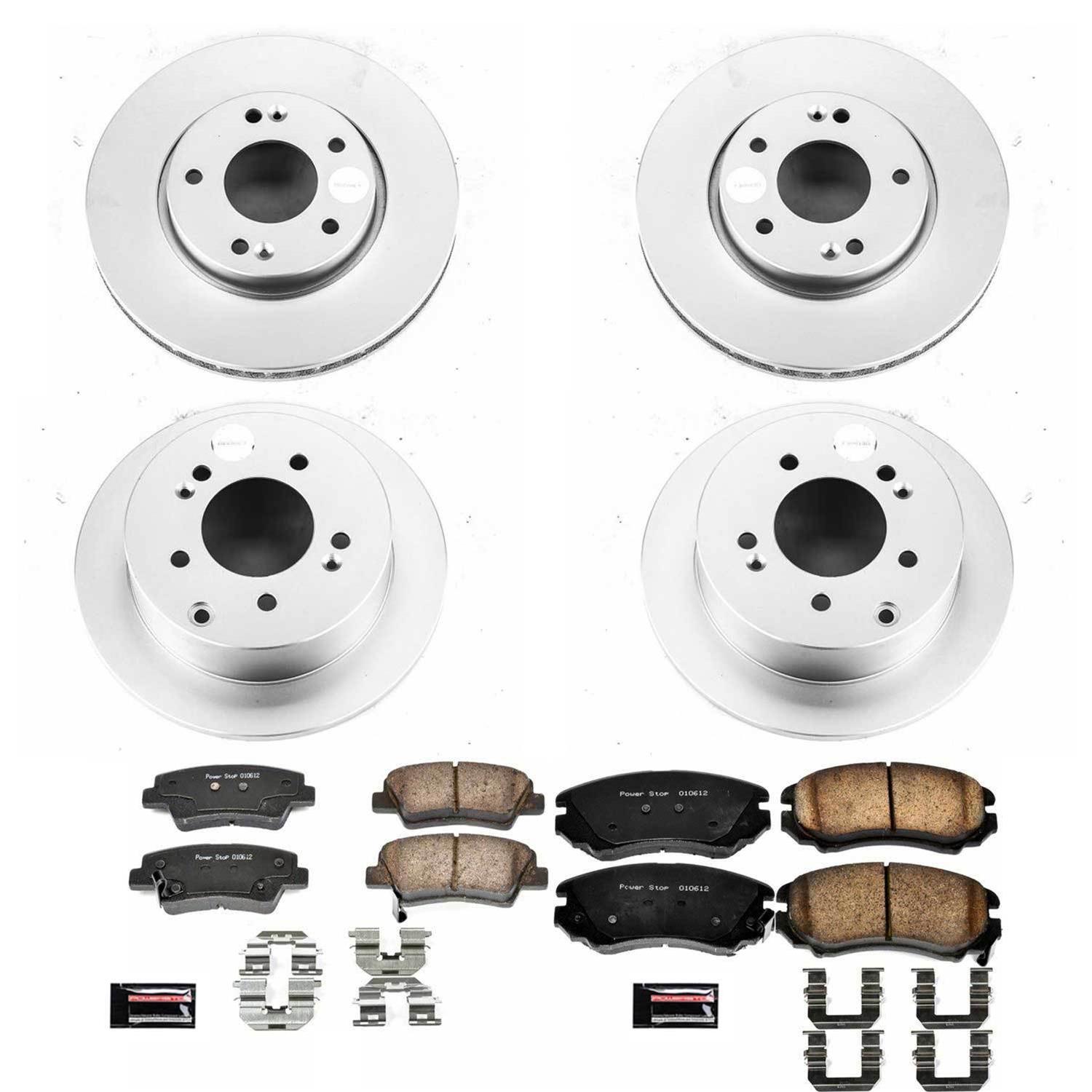 Power Stop 10-11 Kia Soul Front & Rear Z17 Evolution Geomet Coated Brake Kit (1x psbCRK5916, 1x psbCRK5913) thumbnail 4