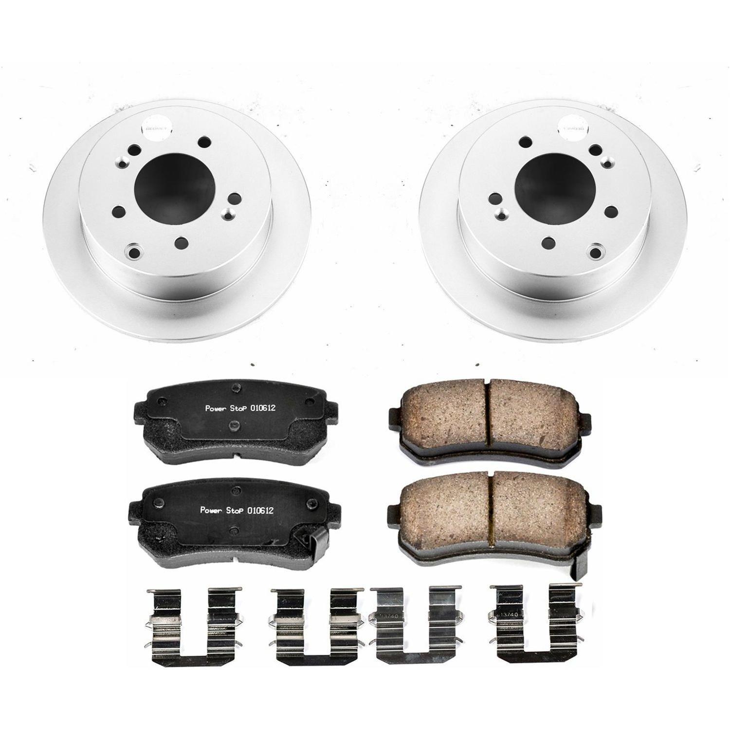 Power Stop 10-13 Kia Forte Front & Rear Z17 Evolution Geomet Coated Brake Kit (1x psbCRK5915, 1x psbCRK5911) thumbnail 7