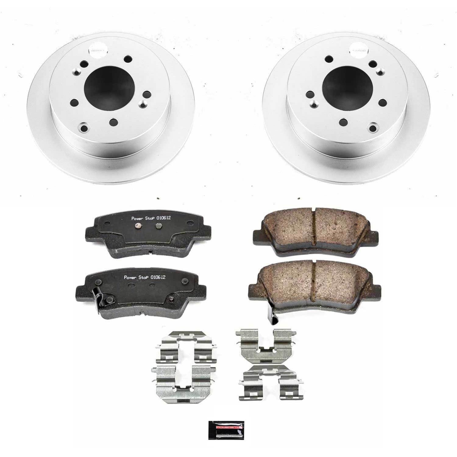 Power Stop 10-11 Kia Soul Front & Rear Z17 Evolution Geomet Coated Brake Kit (1x psbCRK5916, 1x psbCRK5913) thumbnail 8