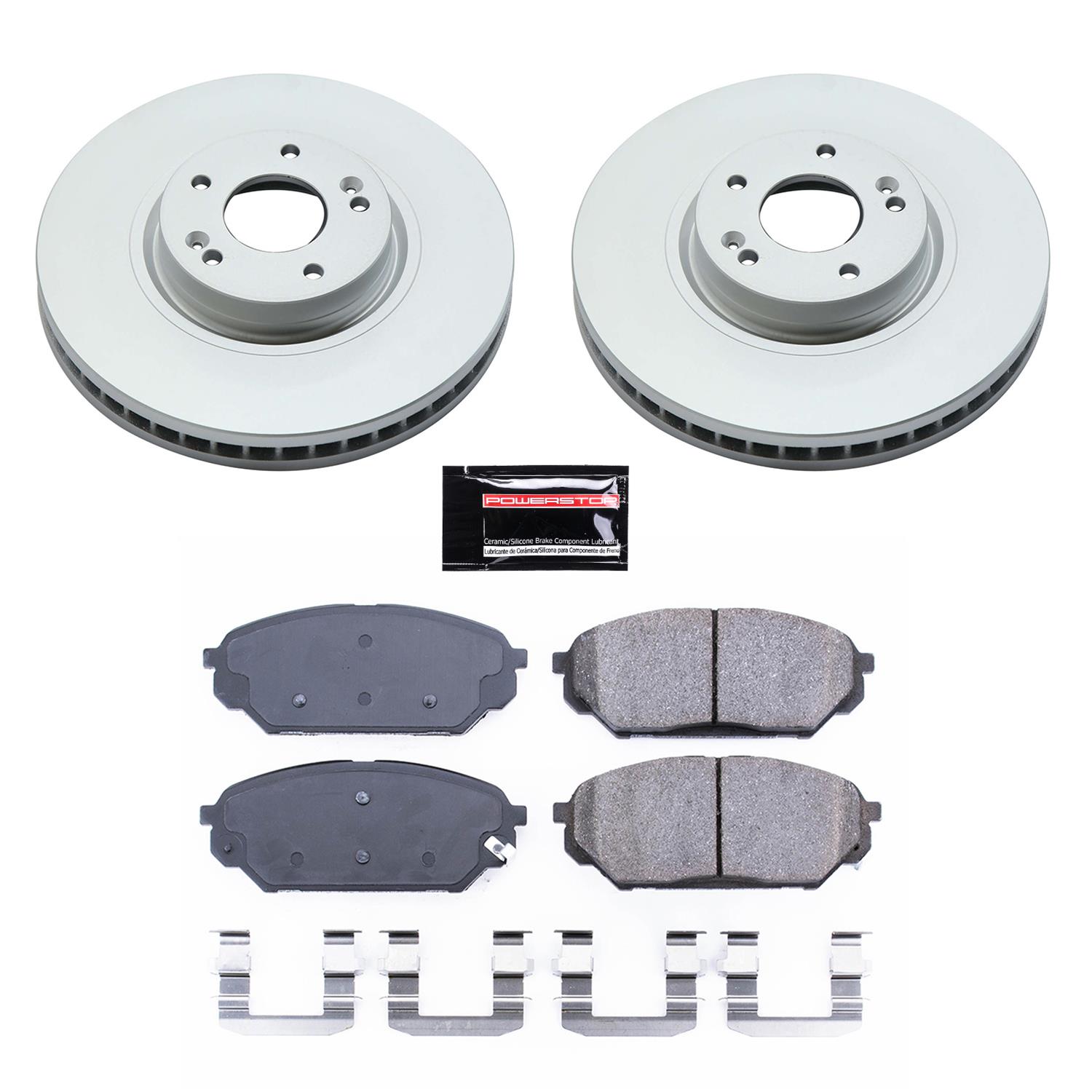 Power Stop 07-12 Hyundai Veracruz Front & Rear Z17 Evolution Geomet Coated Brake Kit (1x psbCRK5920, 1x psbCRK5918) thumbnail 3