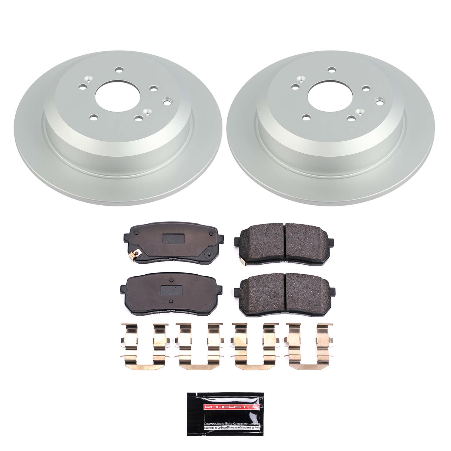Power Stop 07-12 Hyundai Veracruz Front & Rear Z17 Evolution Geomet Coated Brake Kit (1x psbCRK5920, 1x psbCRK5918) thumbnail 5