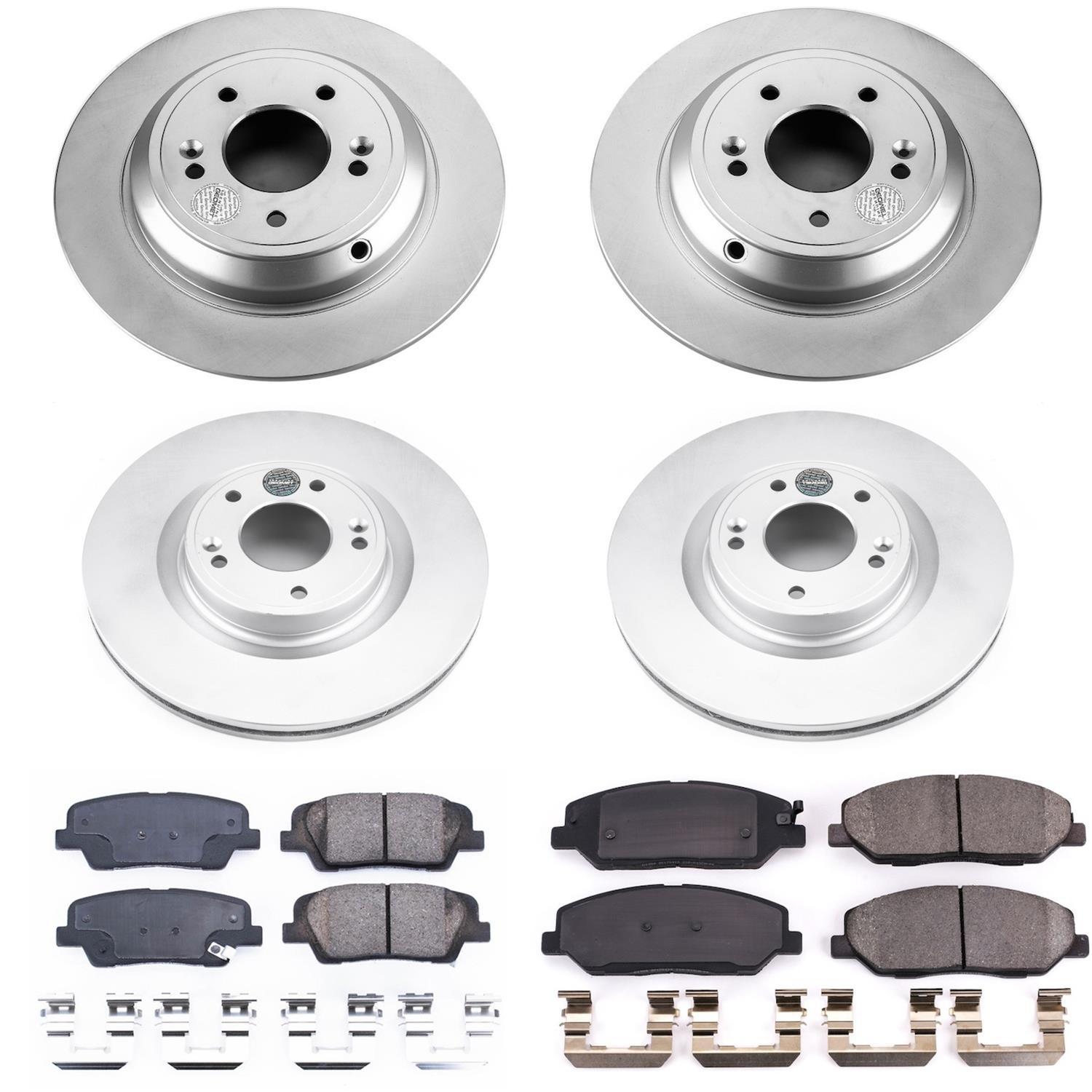 Power Stop 2009 Hyundai Genesis Front & Rear Z17 Evolution Geomet Coated Brake Kit (1x psbCRK5847, 1x psbCRK5921) thumbnail 5