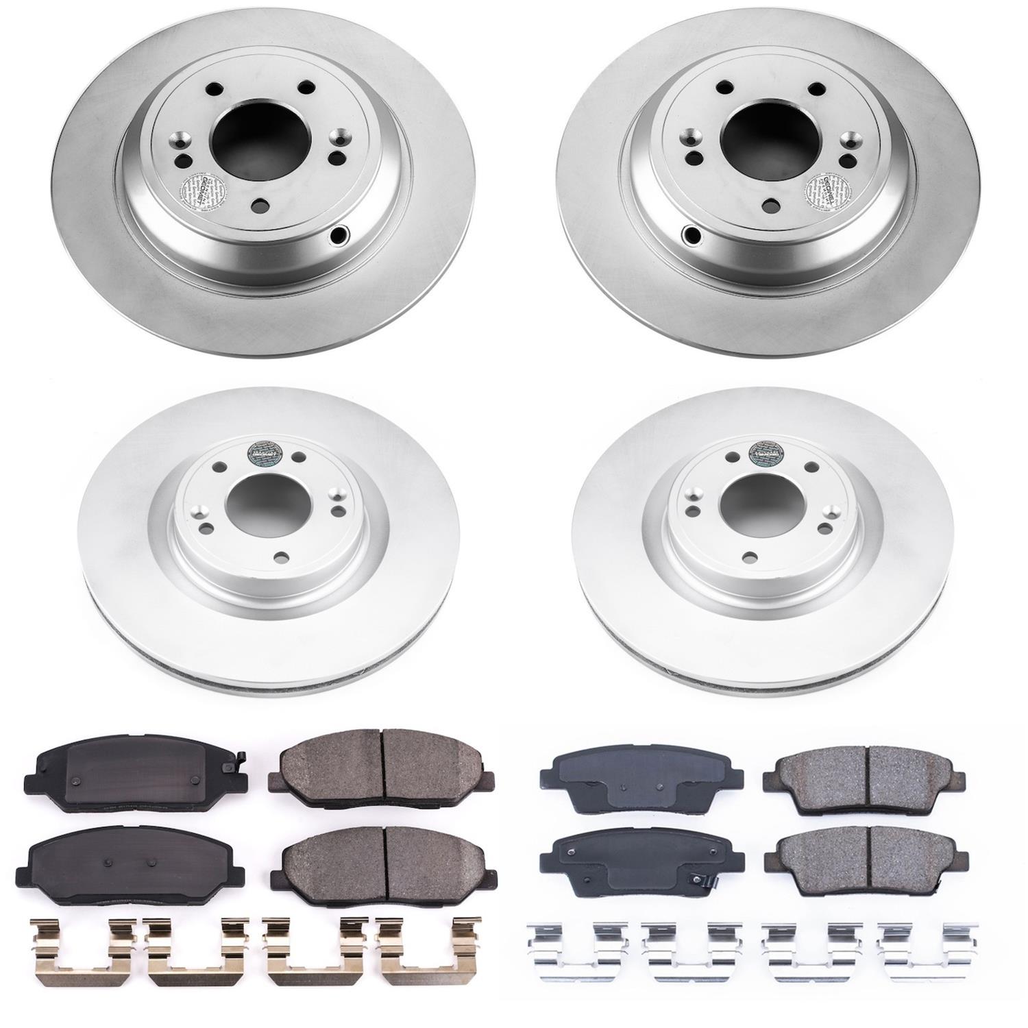 Power Stop 10-11 Hyundai Genesis Front & Rear Z17 Evolution Geomet Coated Brake Kit (1x psbCRK5921, 1x psbCRK5848) thumbnail 4