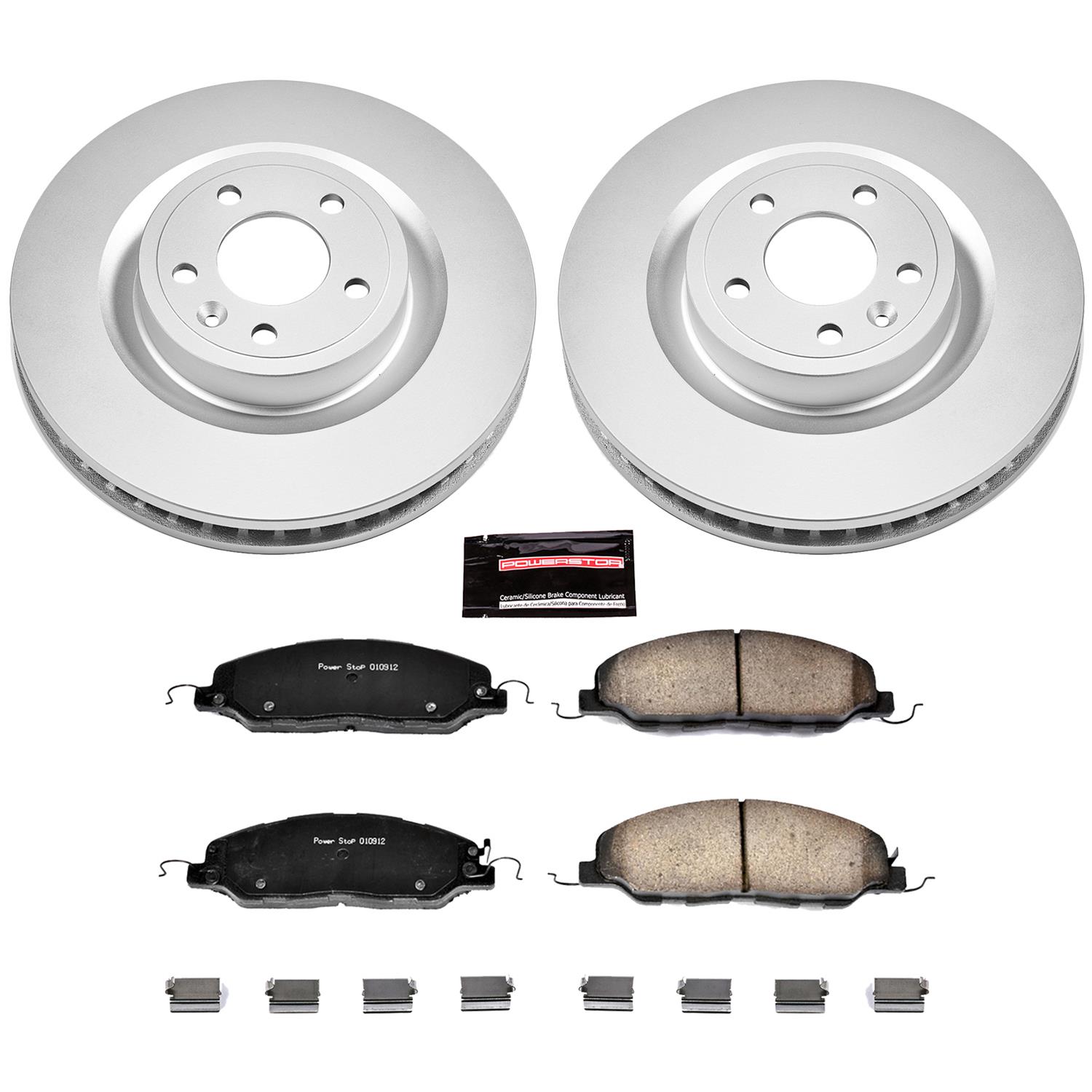 Power Stop 11-14 Ford Mustang Front & Rear Z17 Evolution Geomet Coated Brake Kit (1x psbCRK4749, 1x psbCRK5944) thumbnail 2