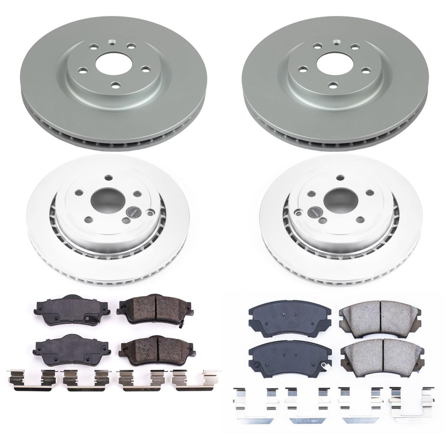 Power Stop 11-17 Chevrolet Caprice Front & Rear Z17 Evolution Geomet Coated Brake Kit (1x psbCRK5528, 1x psbCRK5948) thumbnail 5